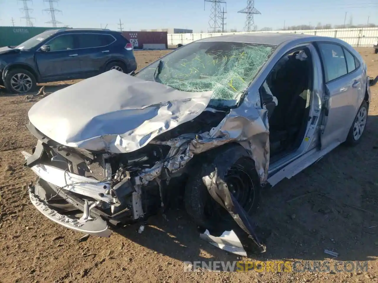 2 Photograph of a damaged car 5YFEPRAE2LP132820 TOYOTA COROLLA 2020