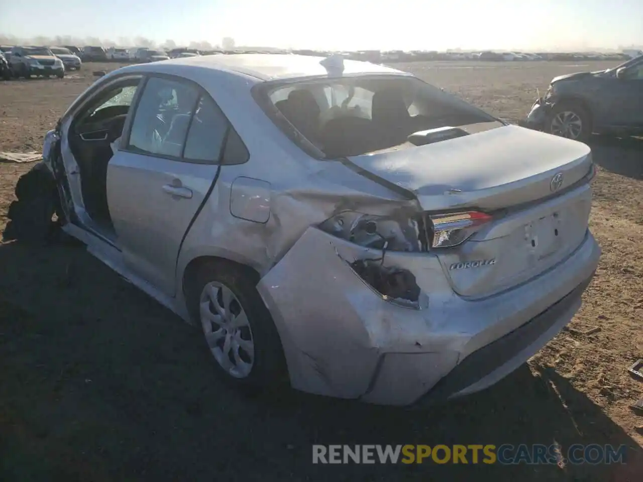 3 Photograph of a damaged car 5YFEPRAE2LP132820 TOYOTA COROLLA 2020