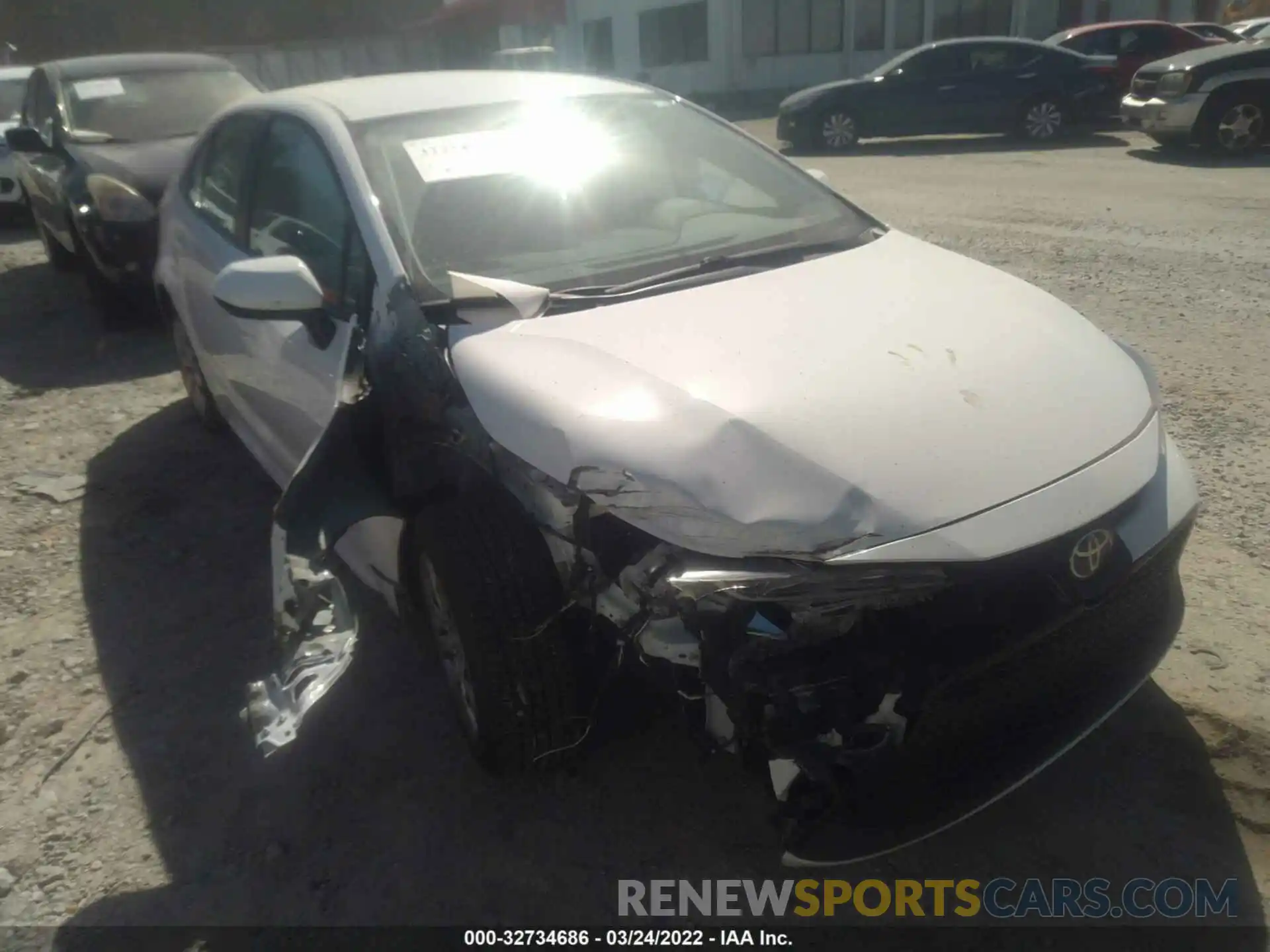 1 Photograph of a damaged car 5YFEPRAE2LP133630 TOYOTA COROLLA 2020