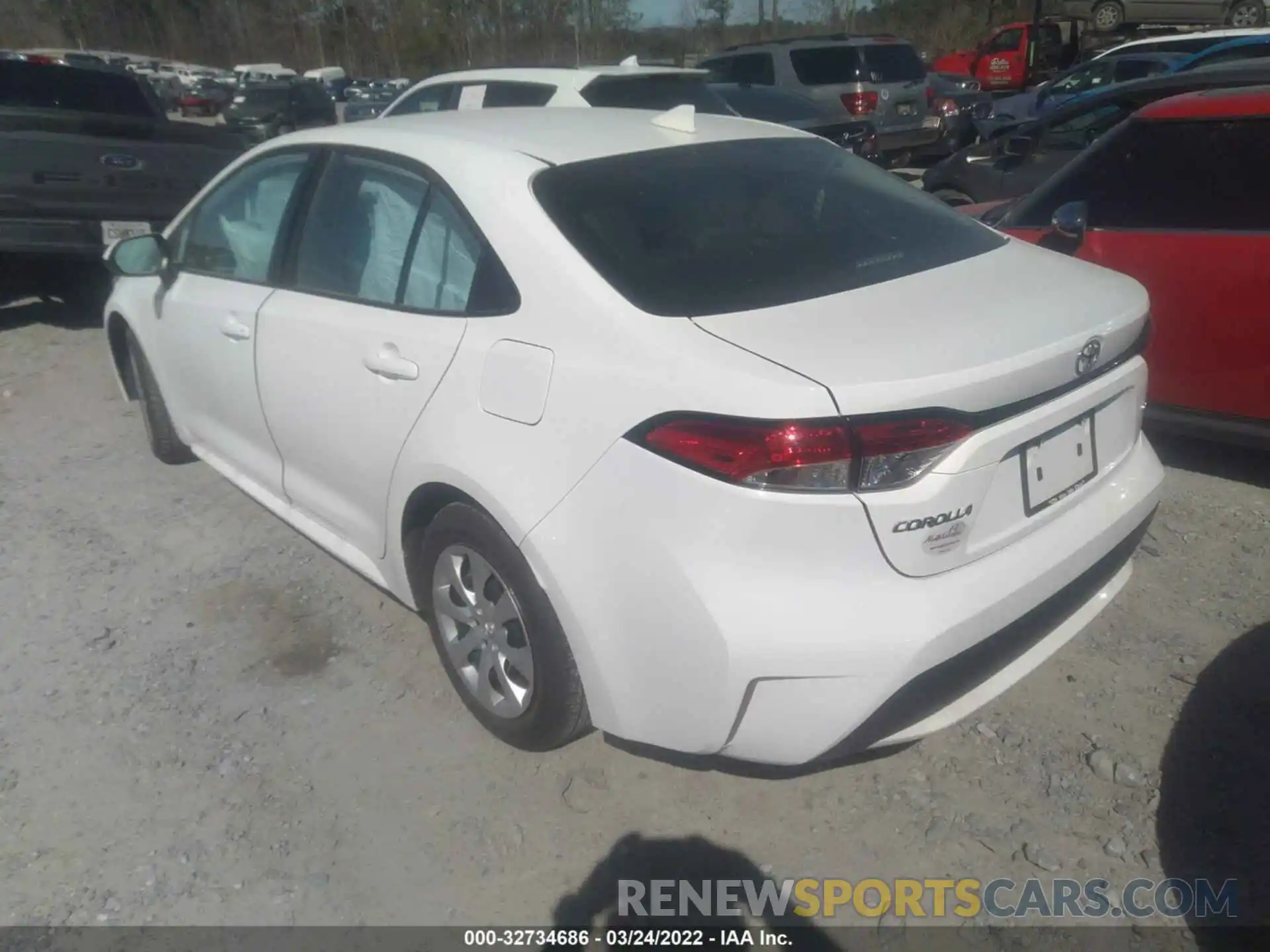 3 Photograph of a damaged car 5YFEPRAE2LP133630 TOYOTA COROLLA 2020