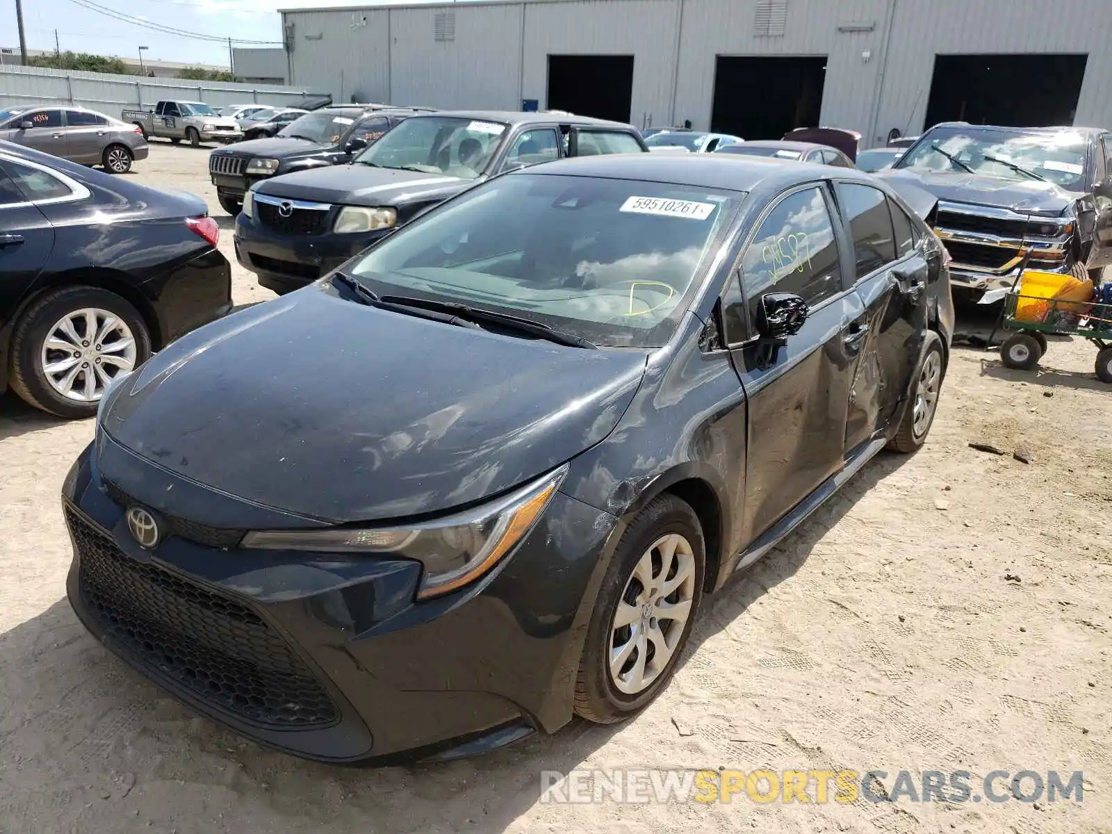 2 Photograph of a damaged car 5YFEPRAE2LP133689 TOYOTA COROLLA 2020