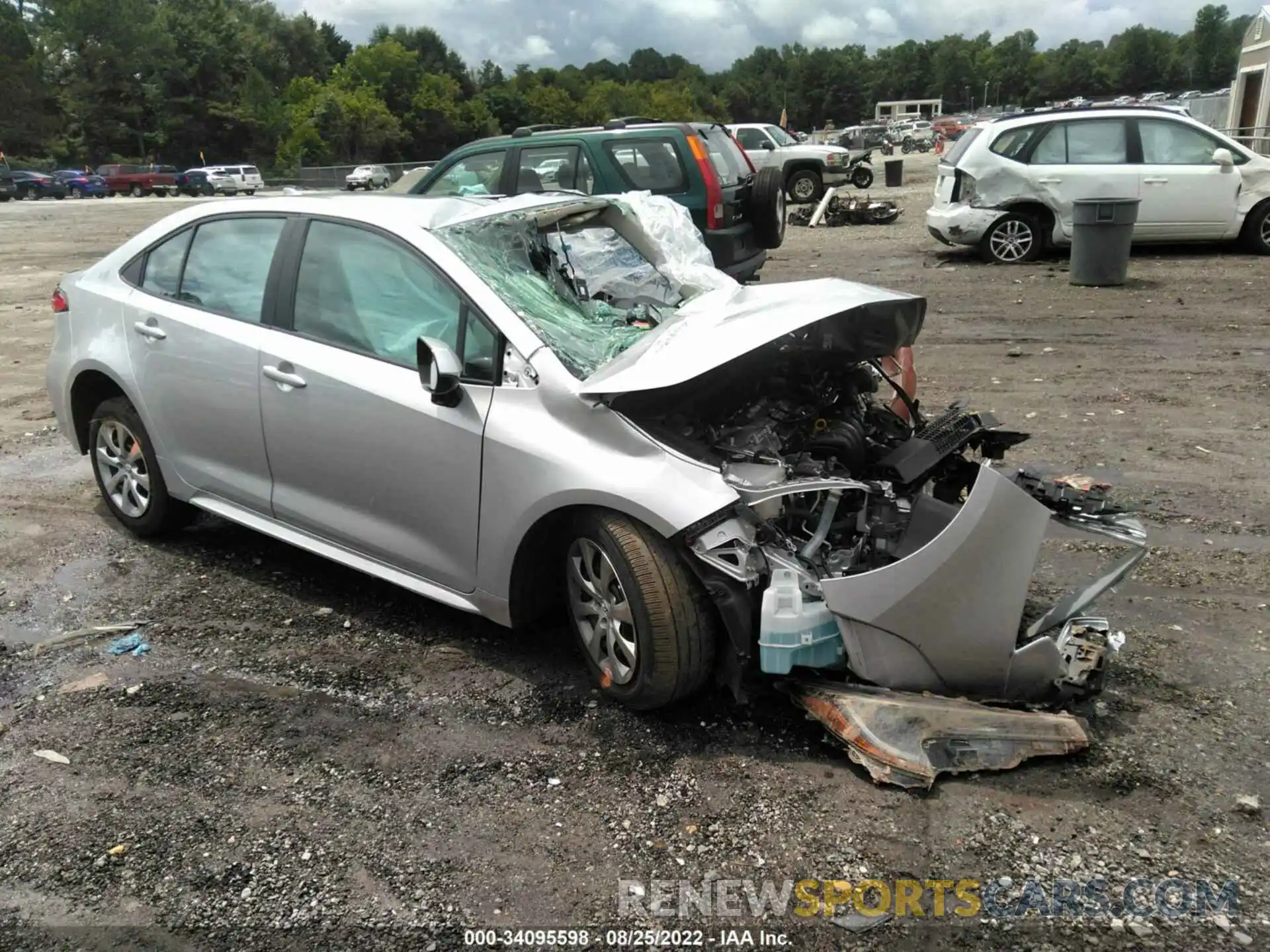 1 Photograph of a damaged car 5YFEPRAE2LP134101 TOYOTA COROLLA 2020