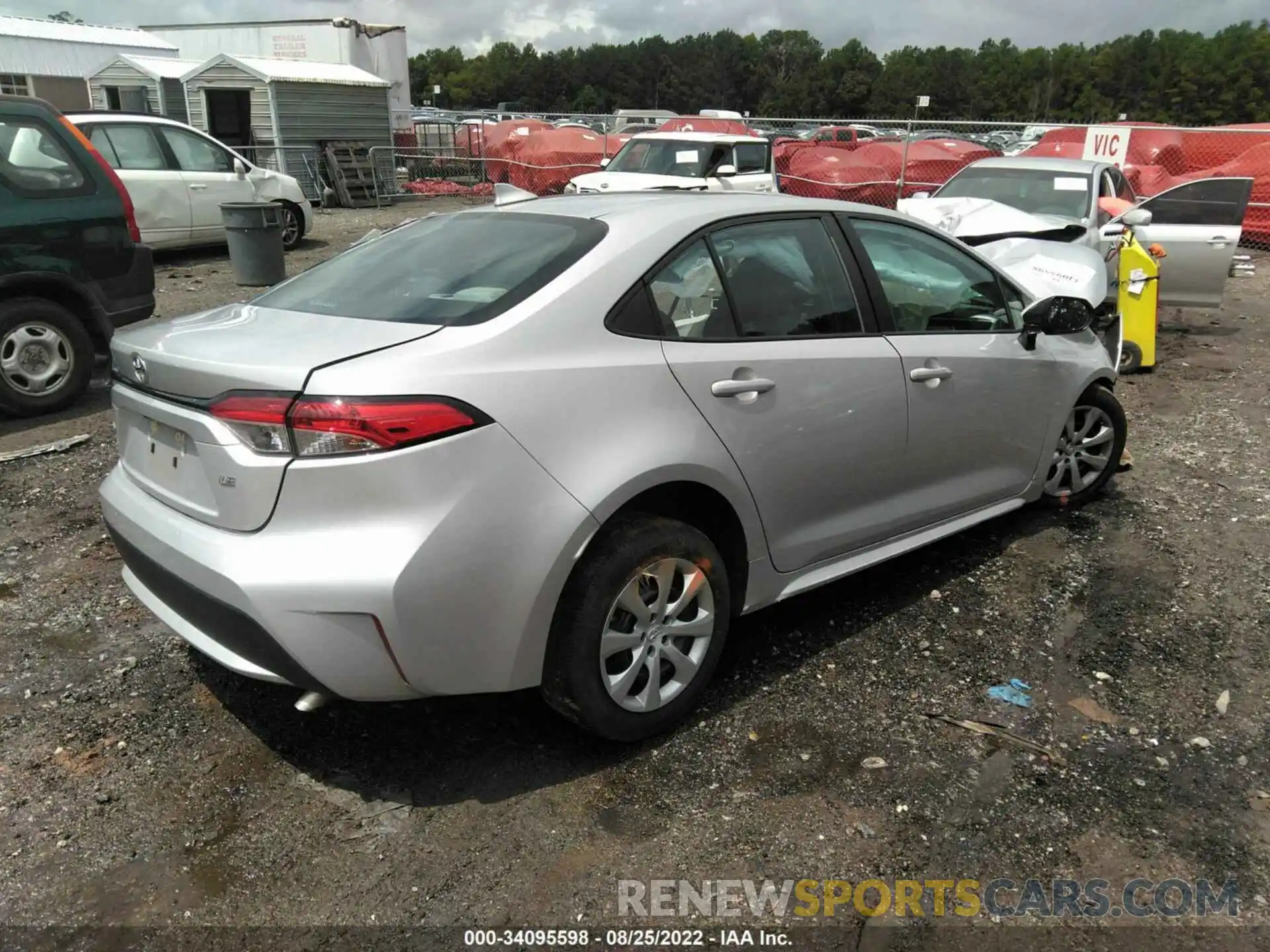 4 Photograph of a damaged car 5YFEPRAE2LP134101 TOYOTA COROLLA 2020