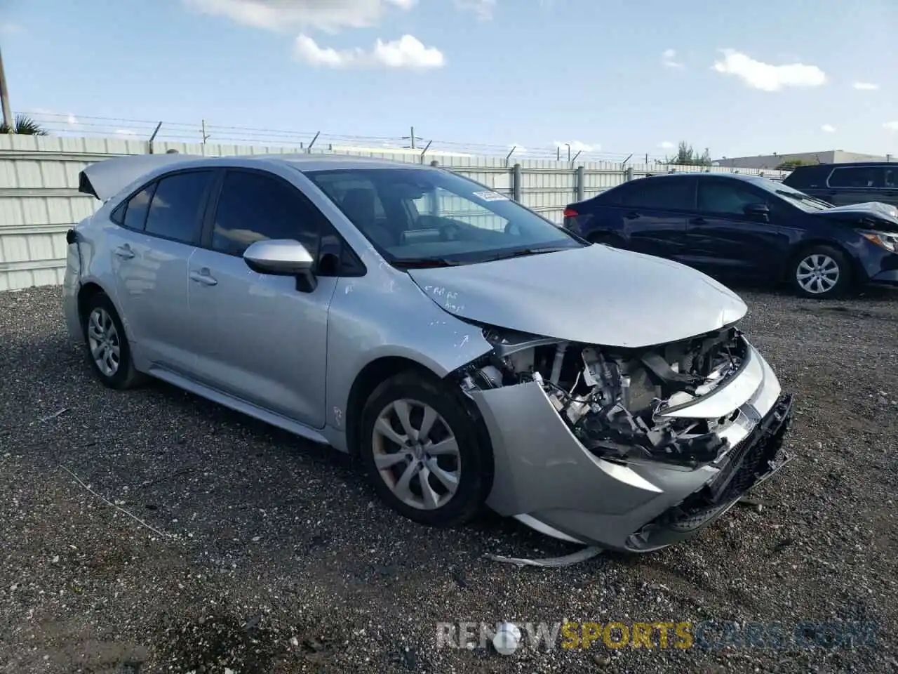 1 Photograph of a damaged car 5YFEPRAE2LP134518 TOYOTA COROLLA 2020