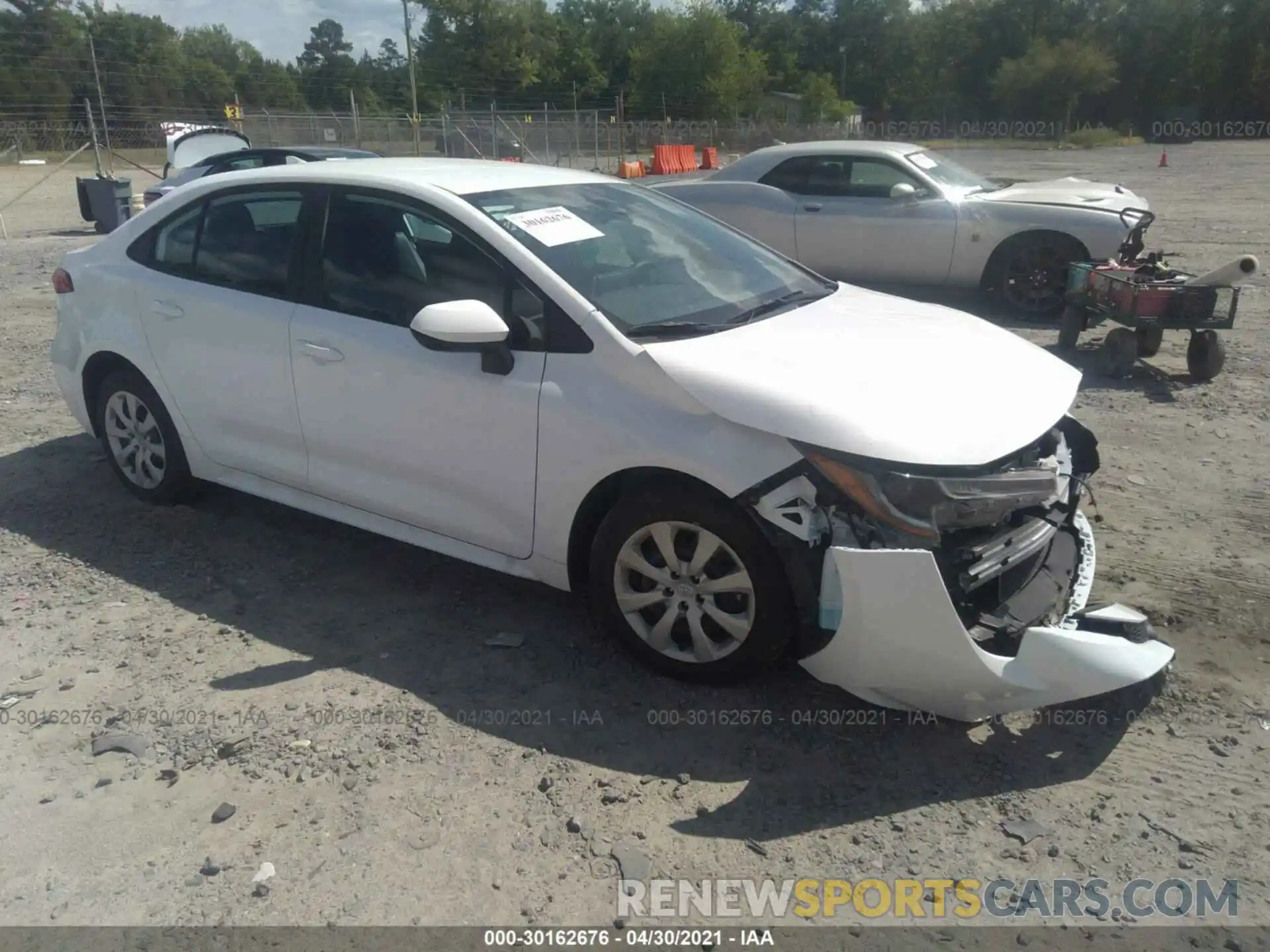 1 Photograph of a damaged car 5YFEPRAE2LP134809 TOYOTA COROLLA 2020