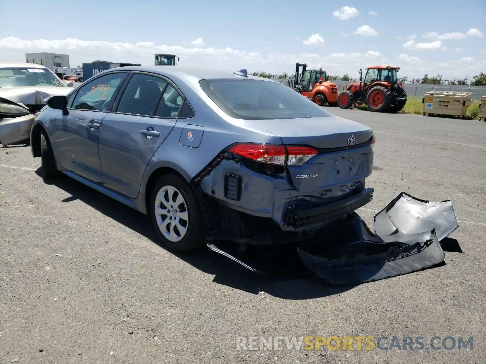 3 Photograph of a damaged car 5YFEPRAE2LP136480 TOYOTA COROLLA 2020