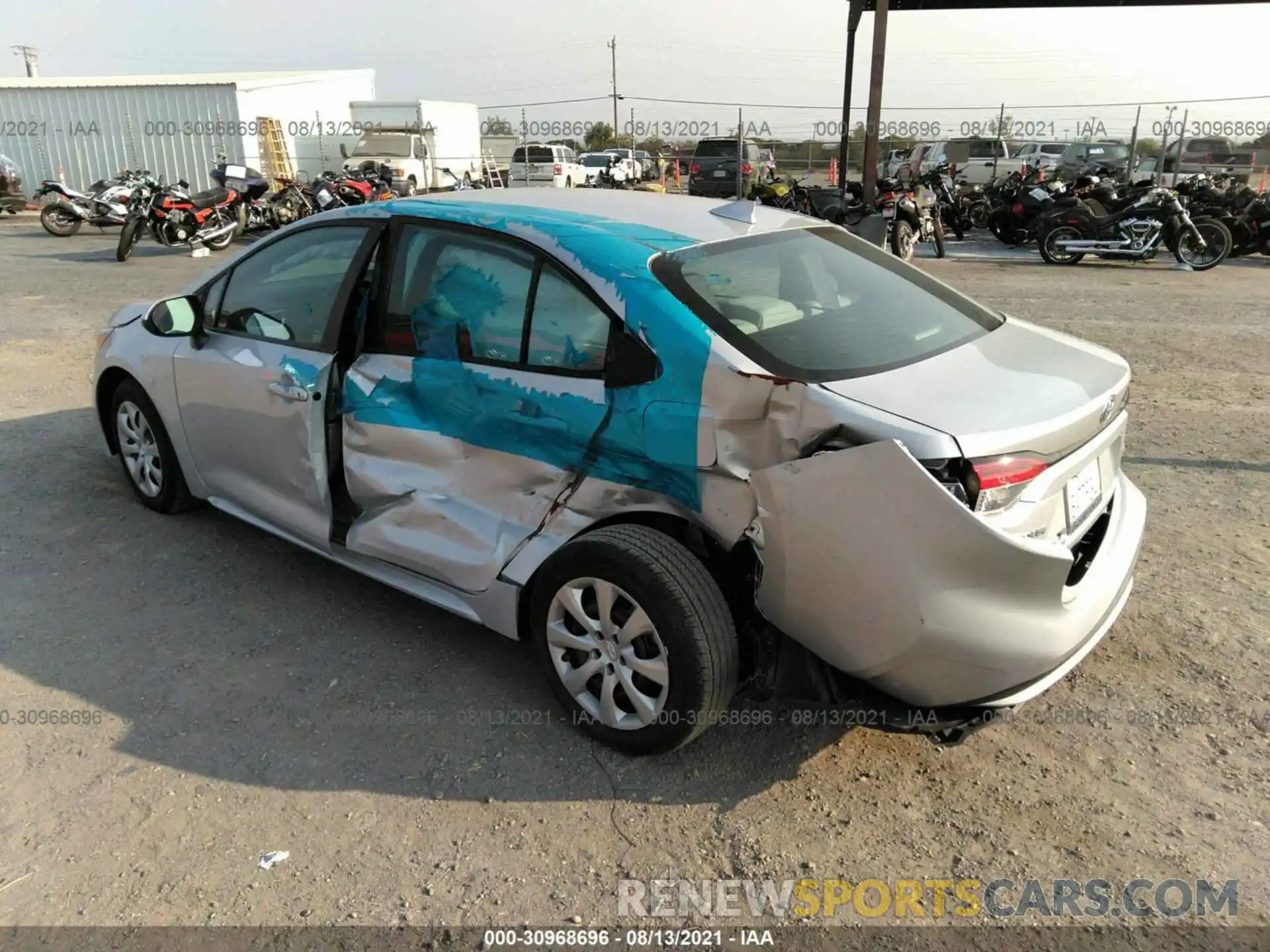 3 Photograph of a damaged car 5YFEPRAE2LP137175 TOYOTA COROLLA 2020