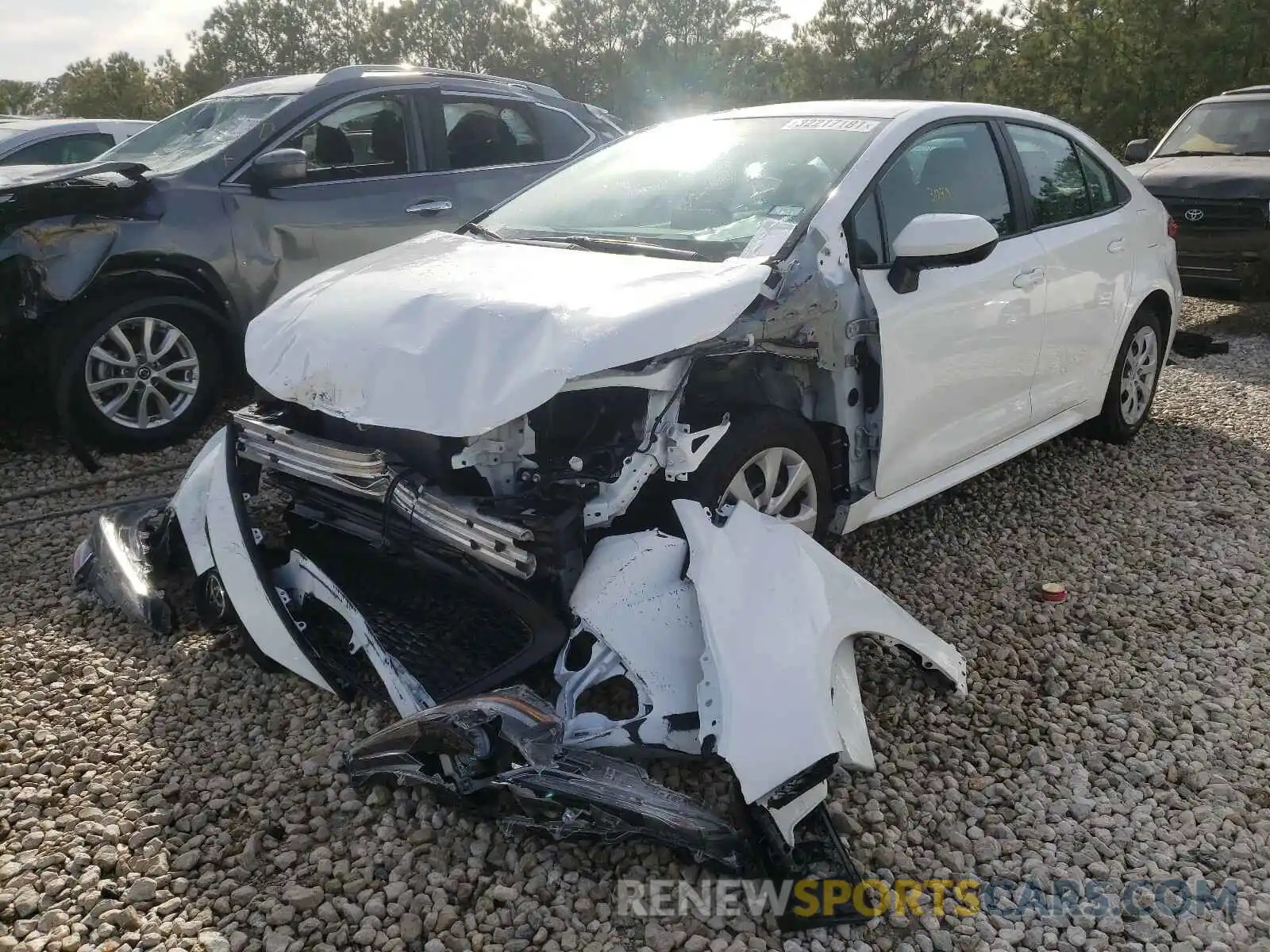 2 Photograph of a damaged car 5YFEPRAE2LP138374 TOYOTA COROLLA 2020