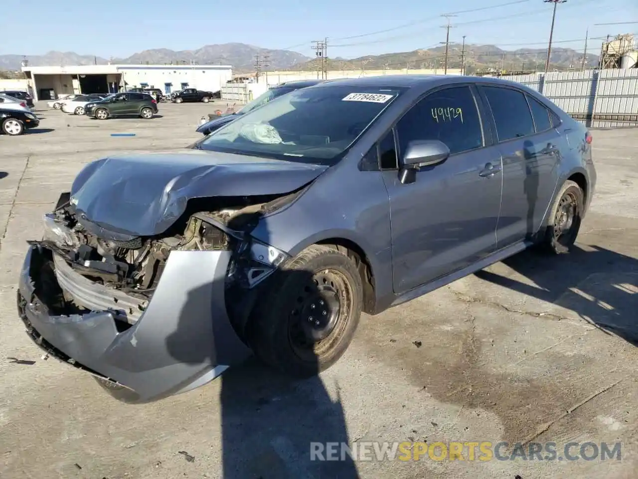 2 Photograph of a damaged car 5YFEPRAE2LP138598 TOYOTA COROLLA 2020