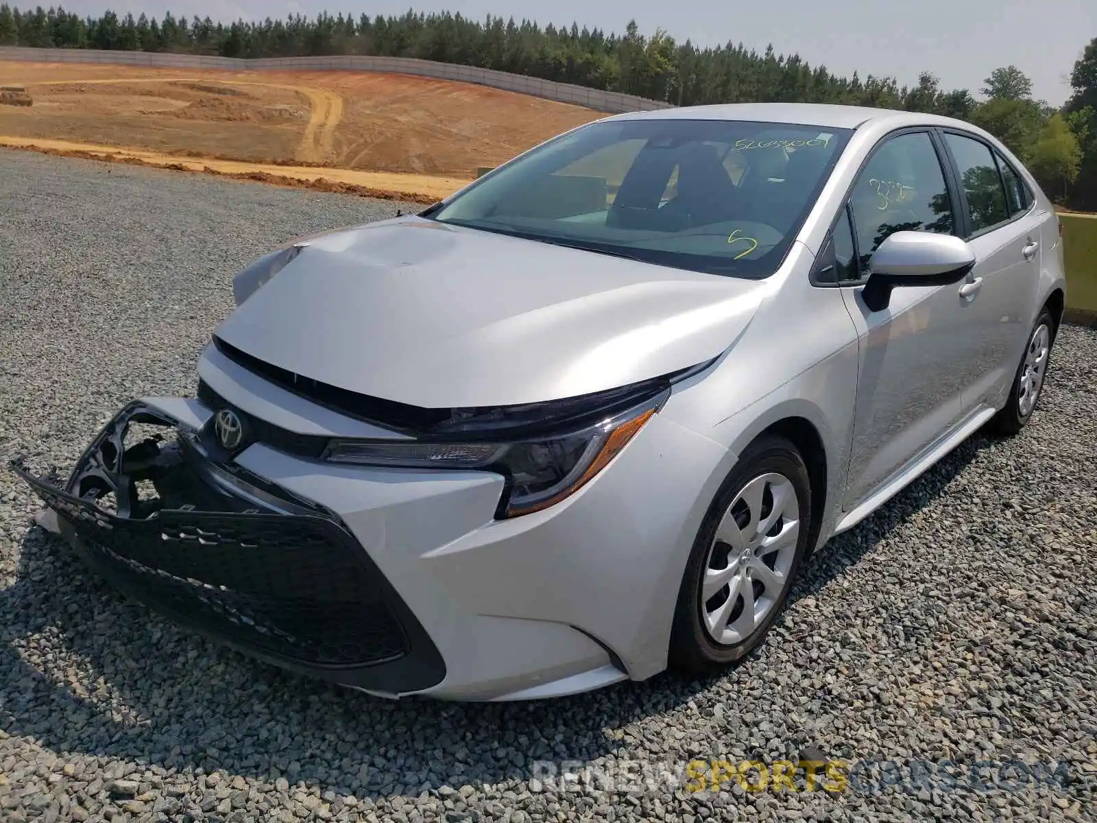 2 Photograph of a damaged car 5YFEPRAE2LP138813 TOYOTA COROLLA 2020