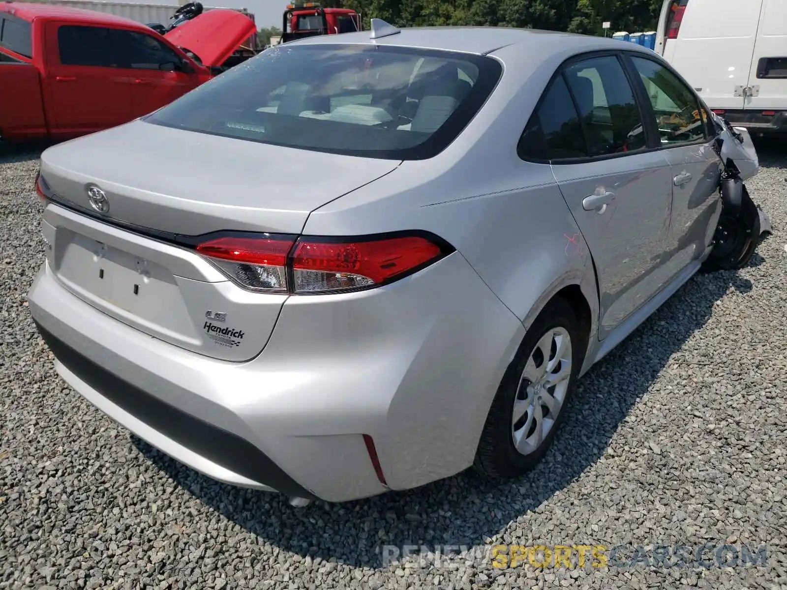 4 Photograph of a damaged car 5YFEPRAE2LP138813 TOYOTA COROLLA 2020