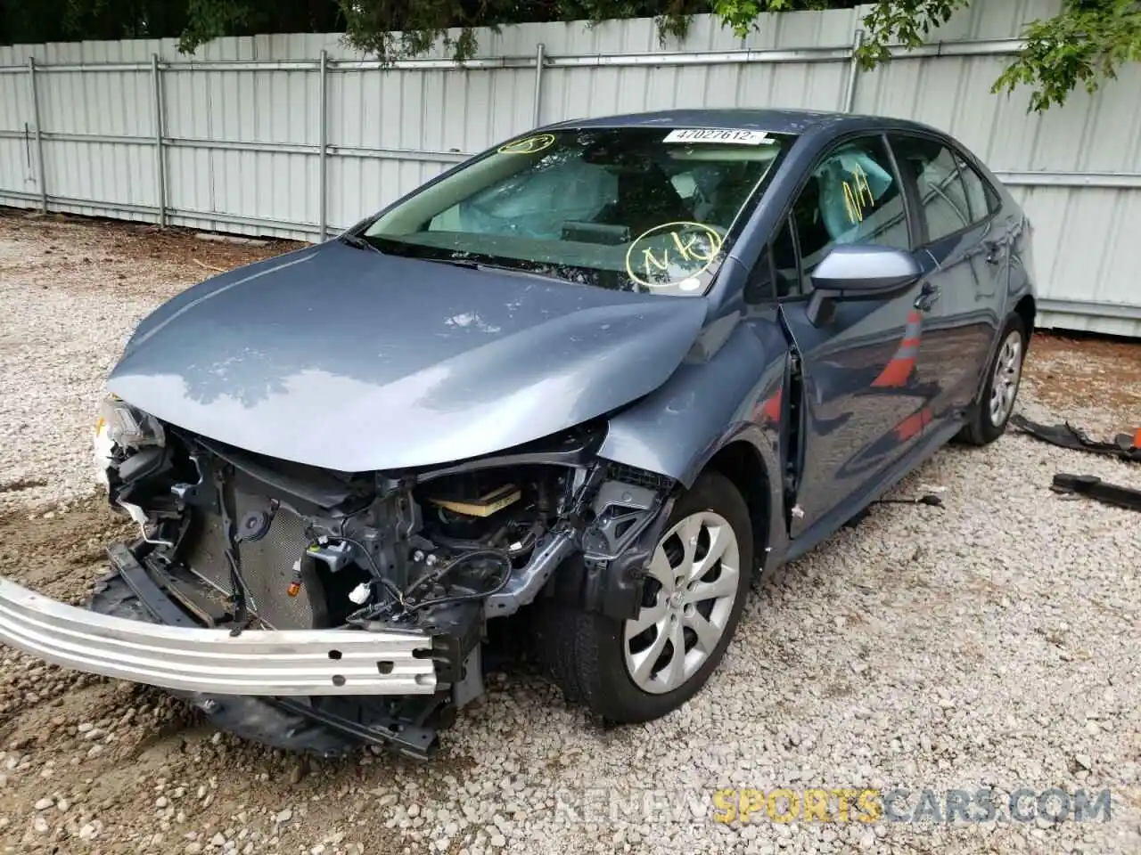 2 Photograph of a damaged car 5YFEPRAE2LP139427 TOYOTA COROLLA 2020