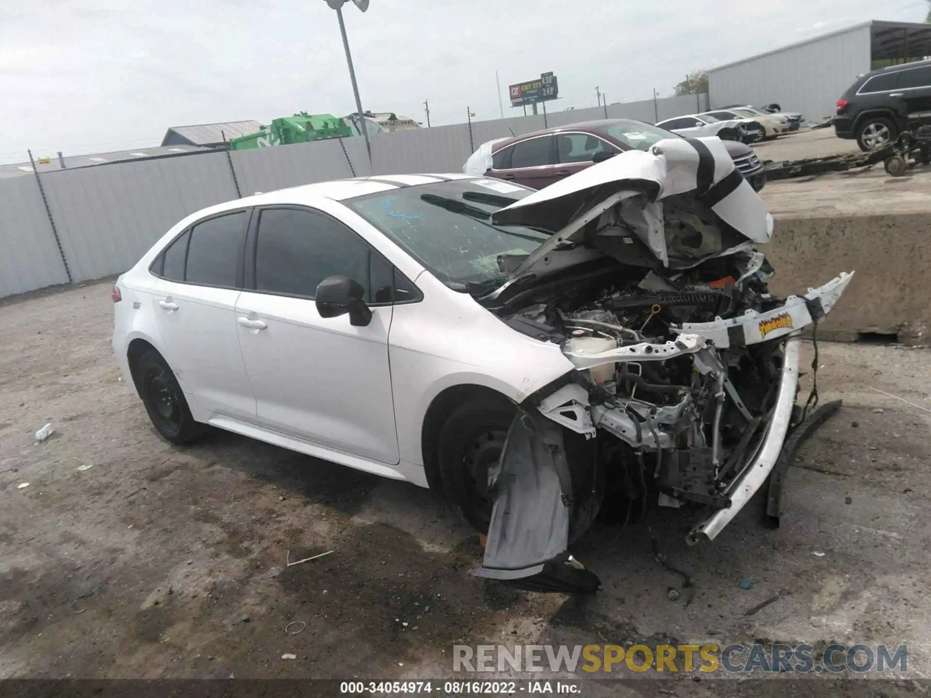 1 Photograph of a damaged car 5YFEPRAE2LP140268 TOYOTA COROLLA 2020