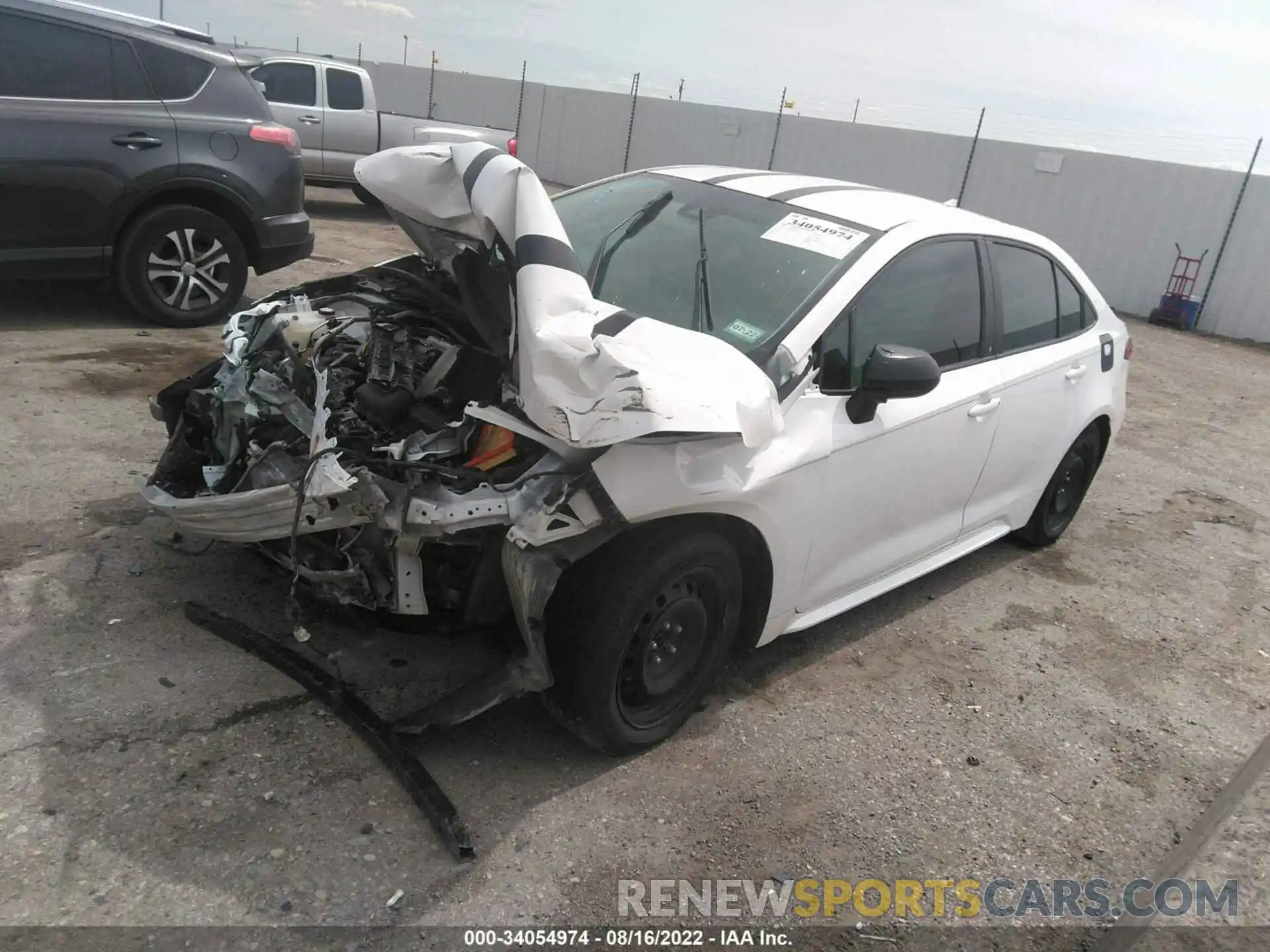 2 Photograph of a damaged car 5YFEPRAE2LP140268 TOYOTA COROLLA 2020