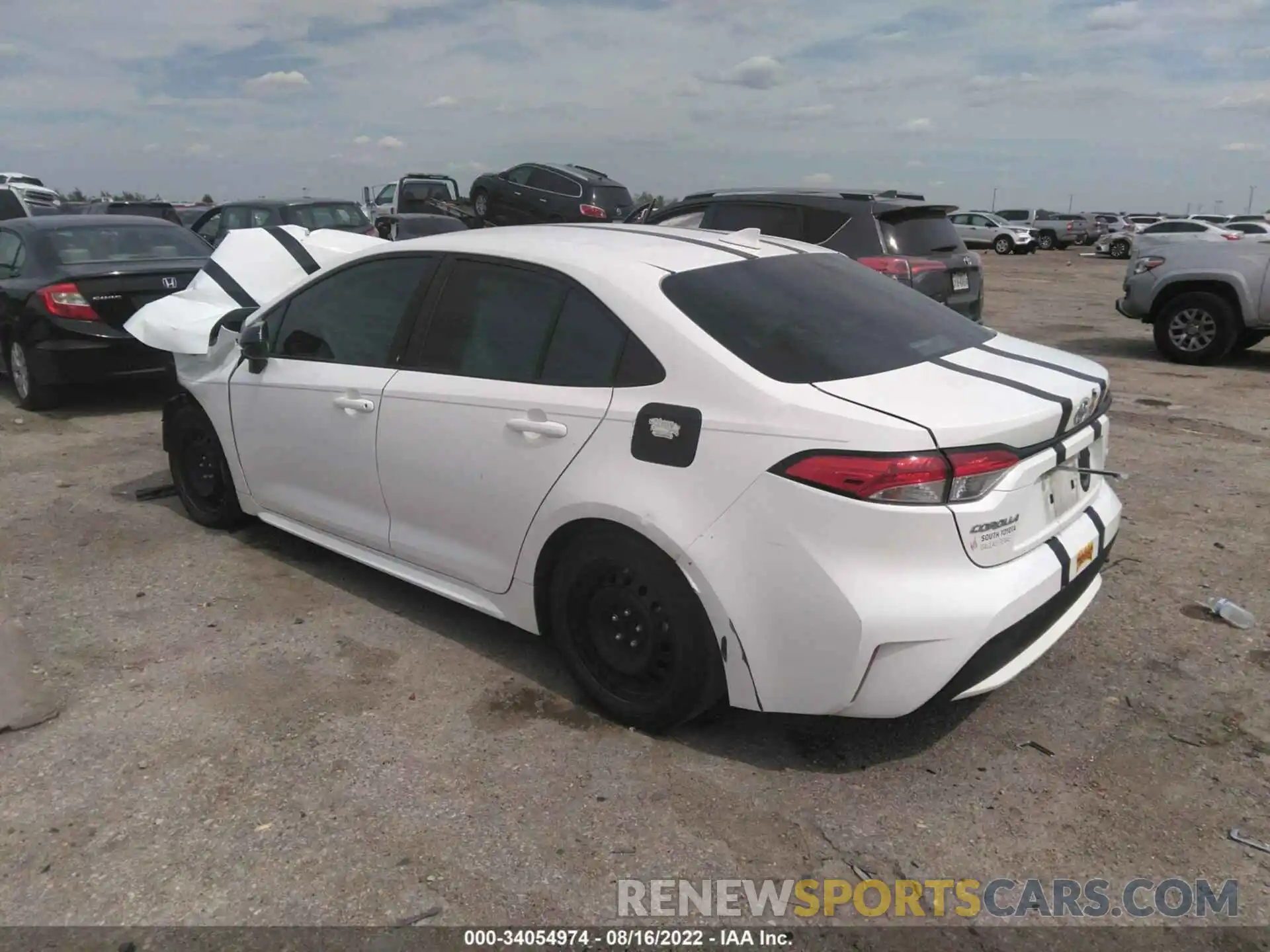 3 Photograph of a damaged car 5YFEPRAE2LP140268 TOYOTA COROLLA 2020