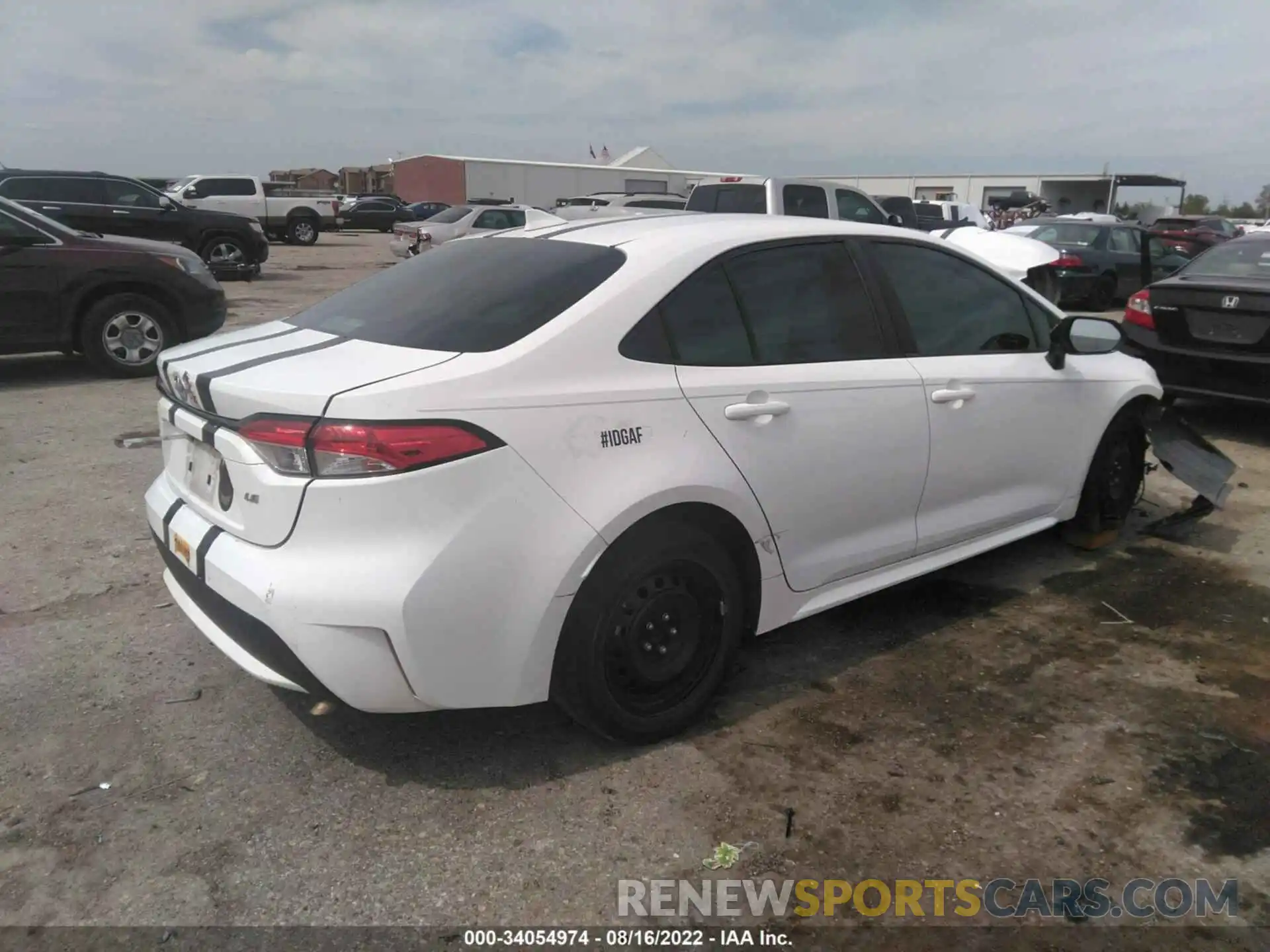 4 Photograph of a damaged car 5YFEPRAE2LP140268 TOYOTA COROLLA 2020