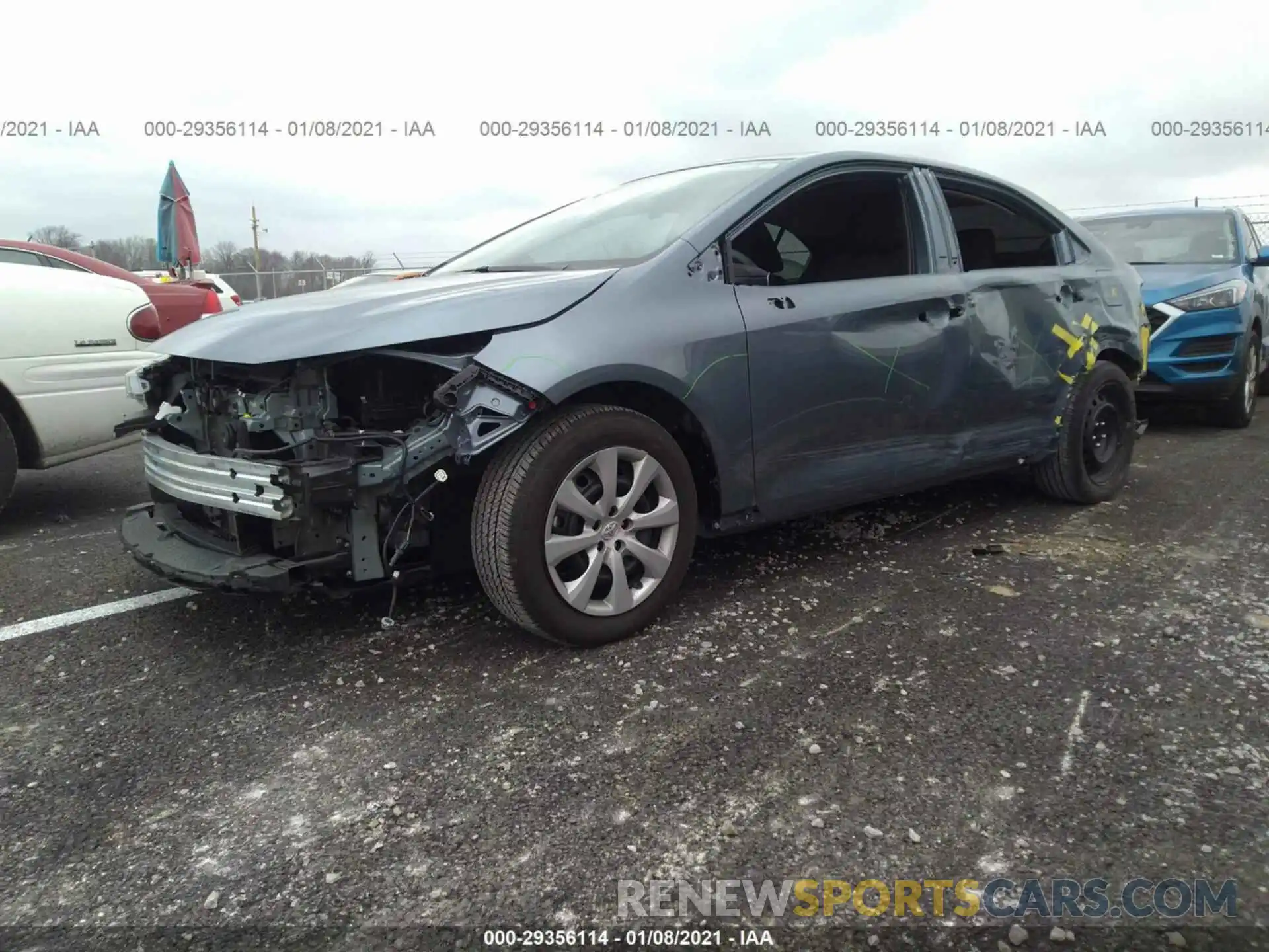 2 Photograph of a damaged car 5YFEPRAE2LP142019 TOYOTA COROLLA 2020