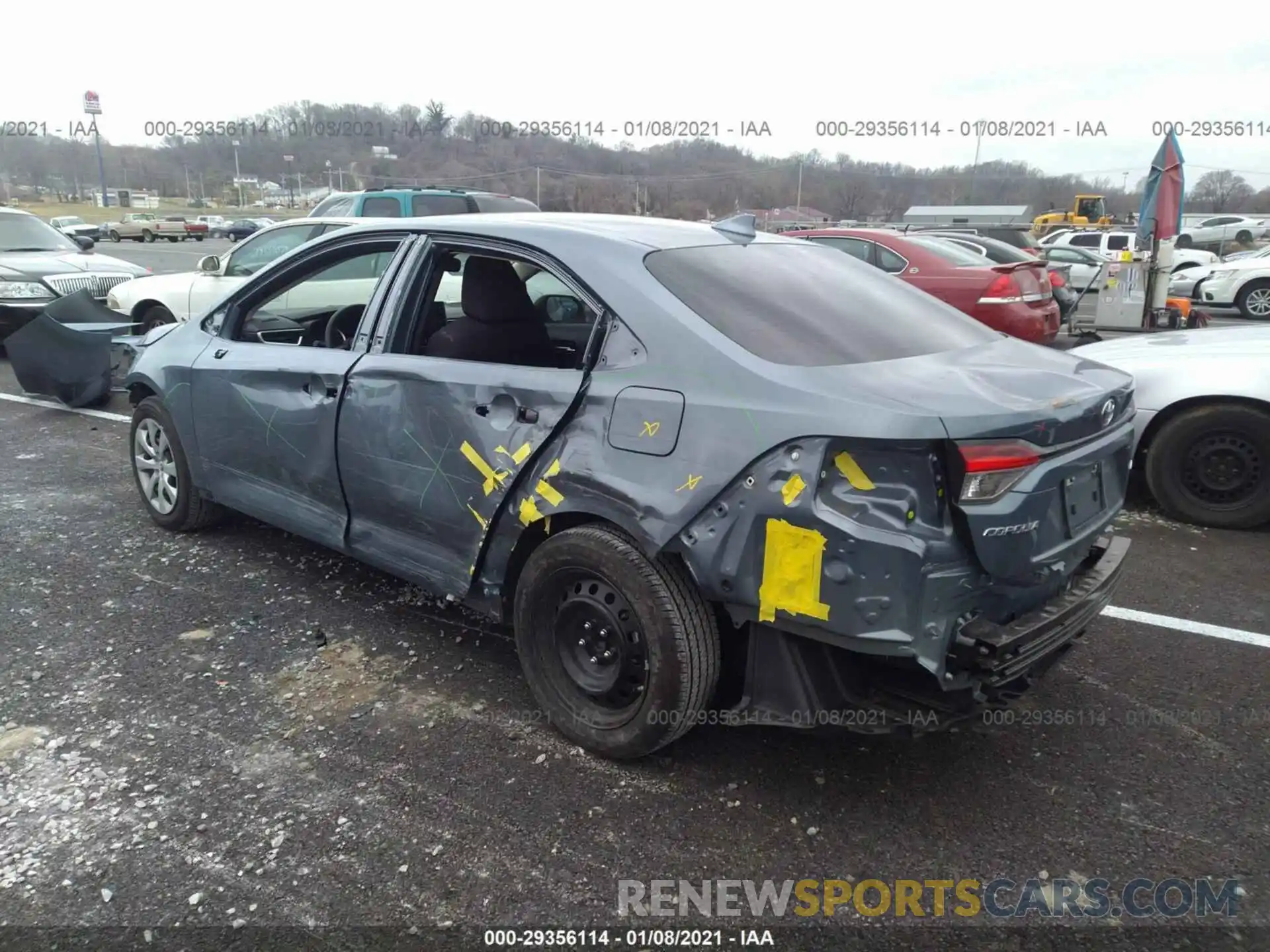 3 Photograph of a damaged car 5YFEPRAE2LP142019 TOYOTA COROLLA 2020