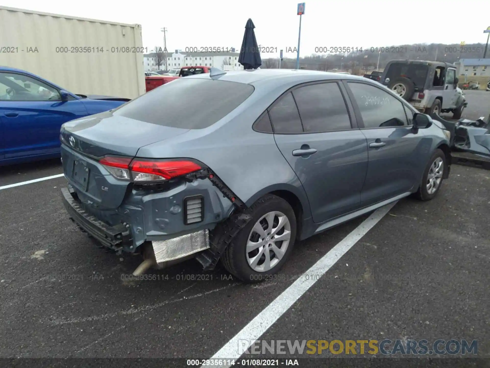 4 Photograph of a damaged car 5YFEPRAE2LP142019 TOYOTA COROLLA 2020