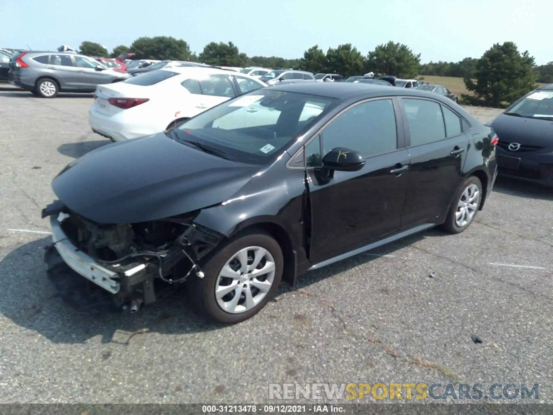 2 Photograph of a damaged car 5YFEPRAE2LP142117 TOYOTA COROLLA 2020