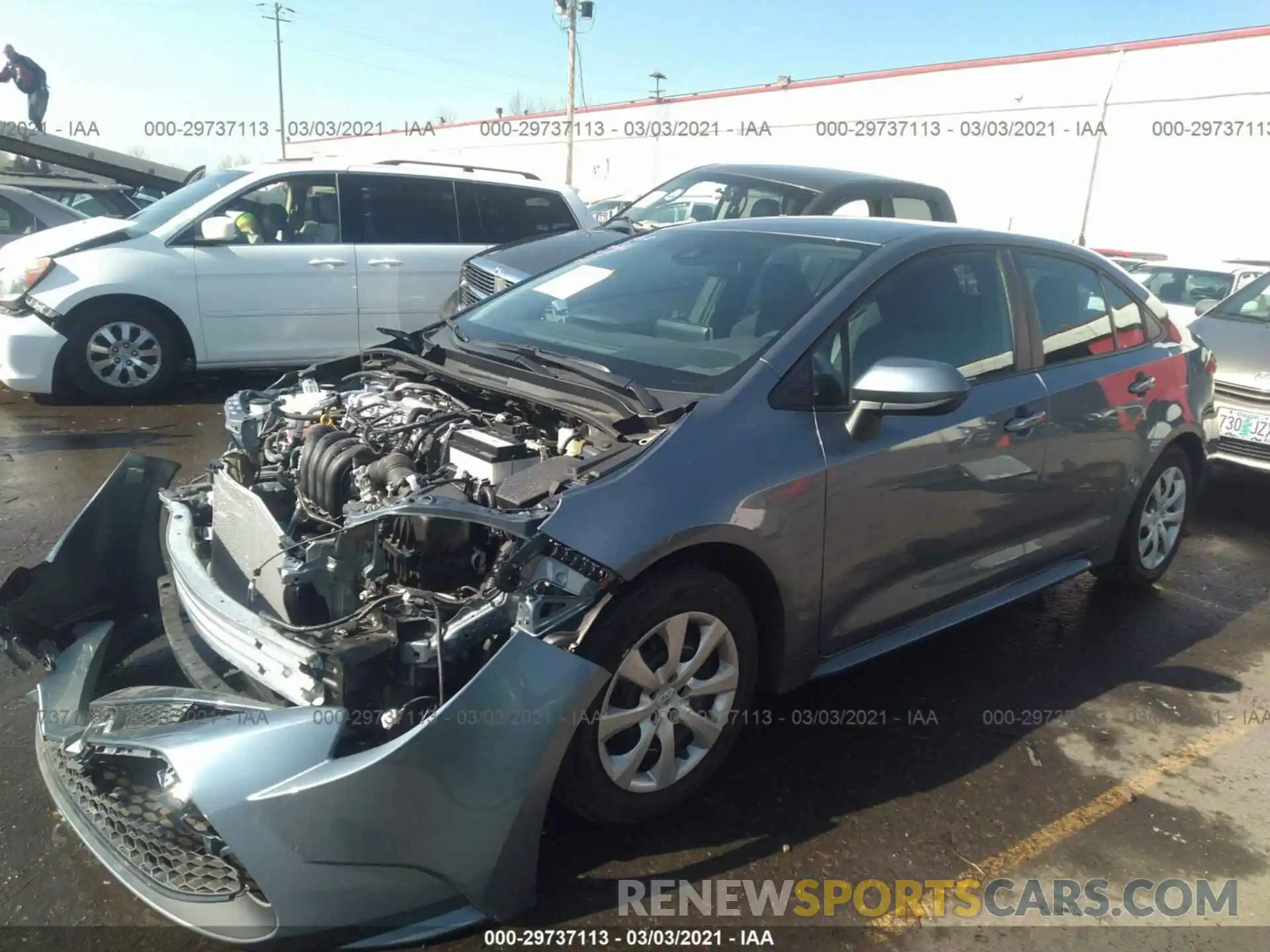 2 Photograph of a damaged car 5YFEPRAE2LP142425 TOYOTA COROLLA 2020