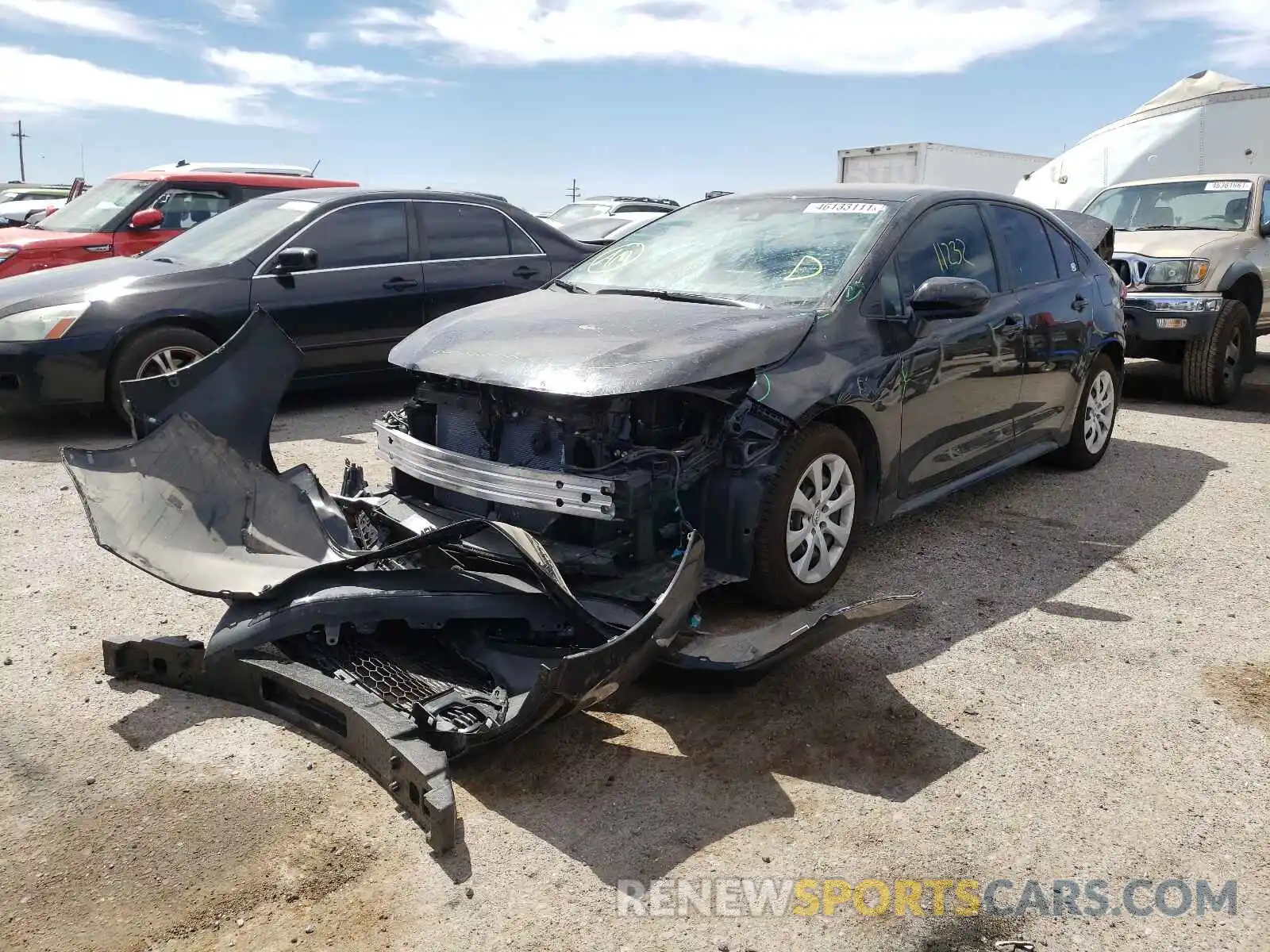 2 Photograph of a damaged car 5YFEPRAE2LP143901 TOYOTA COROLLA 2020