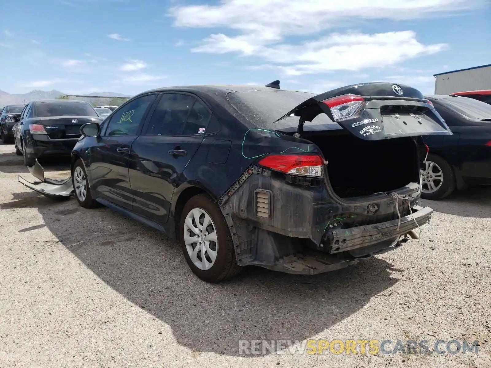 3 Photograph of a damaged car 5YFEPRAE2LP143901 TOYOTA COROLLA 2020