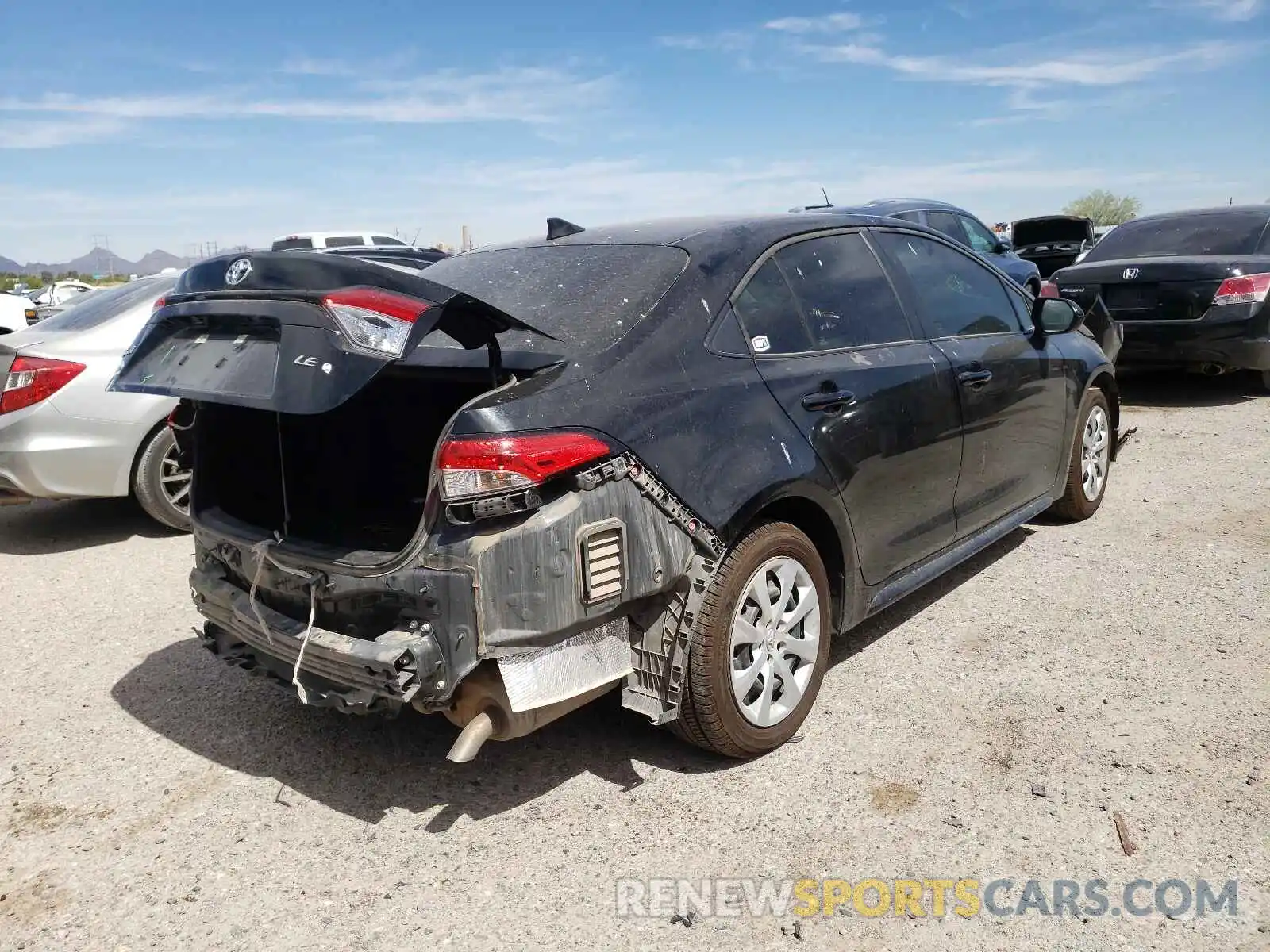 4 Photograph of a damaged car 5YFEPRAE2LP143901 TOYOTA COROLLA 2020