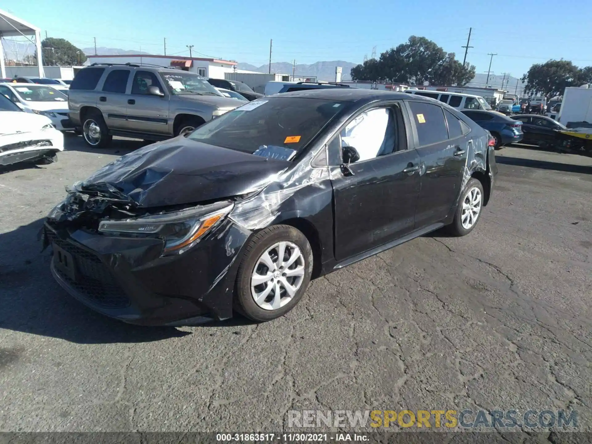 2 Photograph of a damaged car 5YFEPRAE3LP002464 TOYOTA COROLLA 2020