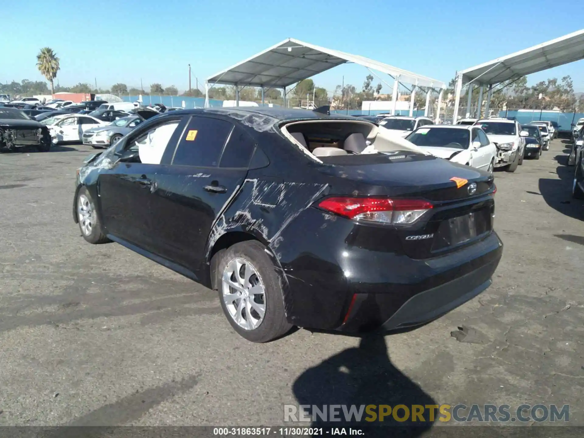 3 Photograph of a damaged car 5YFEPRAE3LP002464 TOYOTA COROLLA 2020