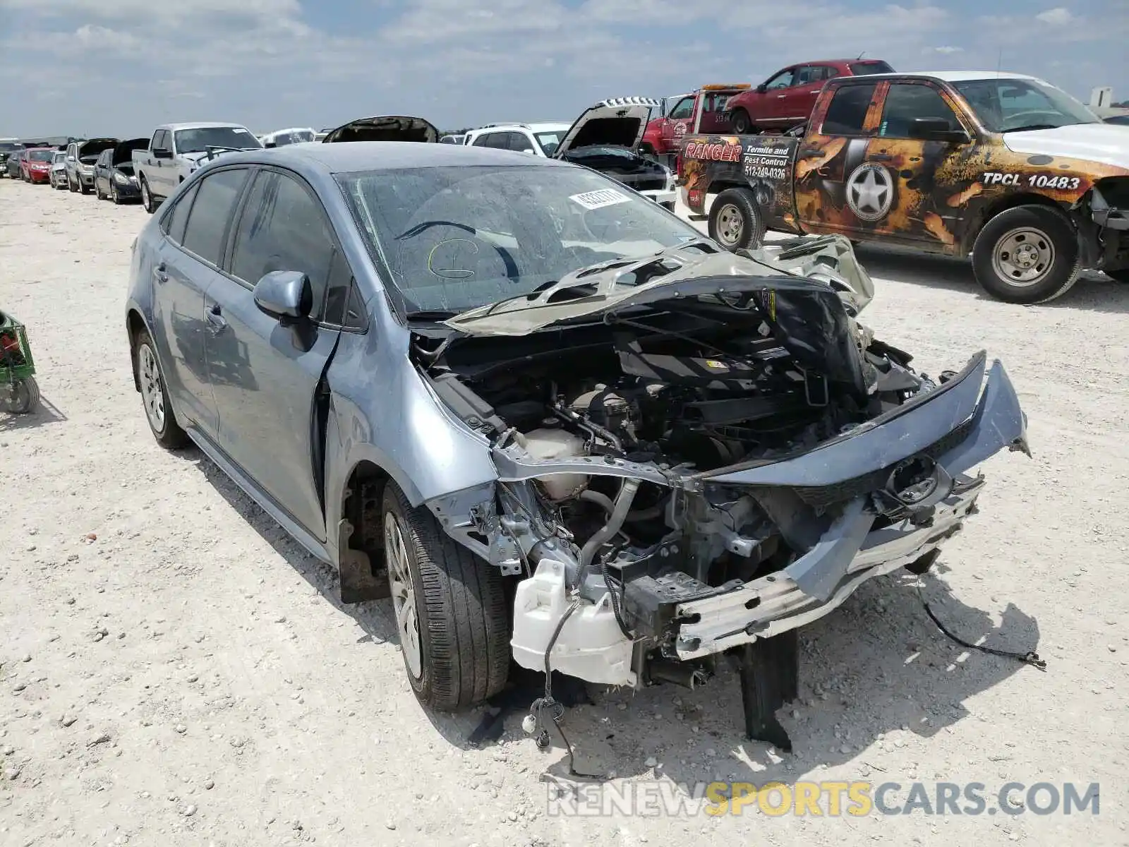 1 Photograph of a damaged car 5YFEPRAE3LP004151 TOYOTA COROLLA 2020