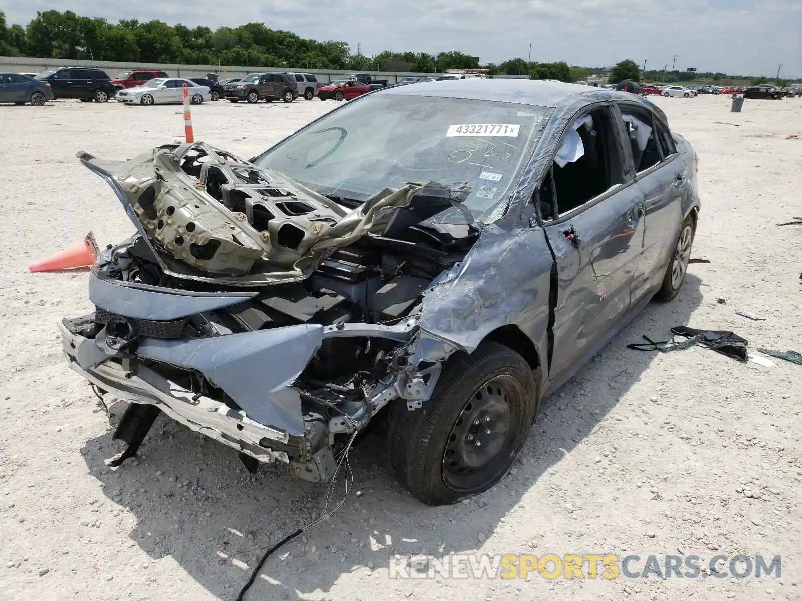 2 Photograph of a damaged car 5YFEPRAE3LP004151 TOYOTA COROLLA 2020