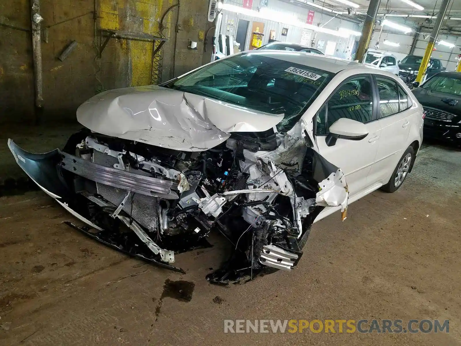 2 Photograph of a damaged car 5YFEPRAE3LP004599 TOYOTA COROLLA 2020