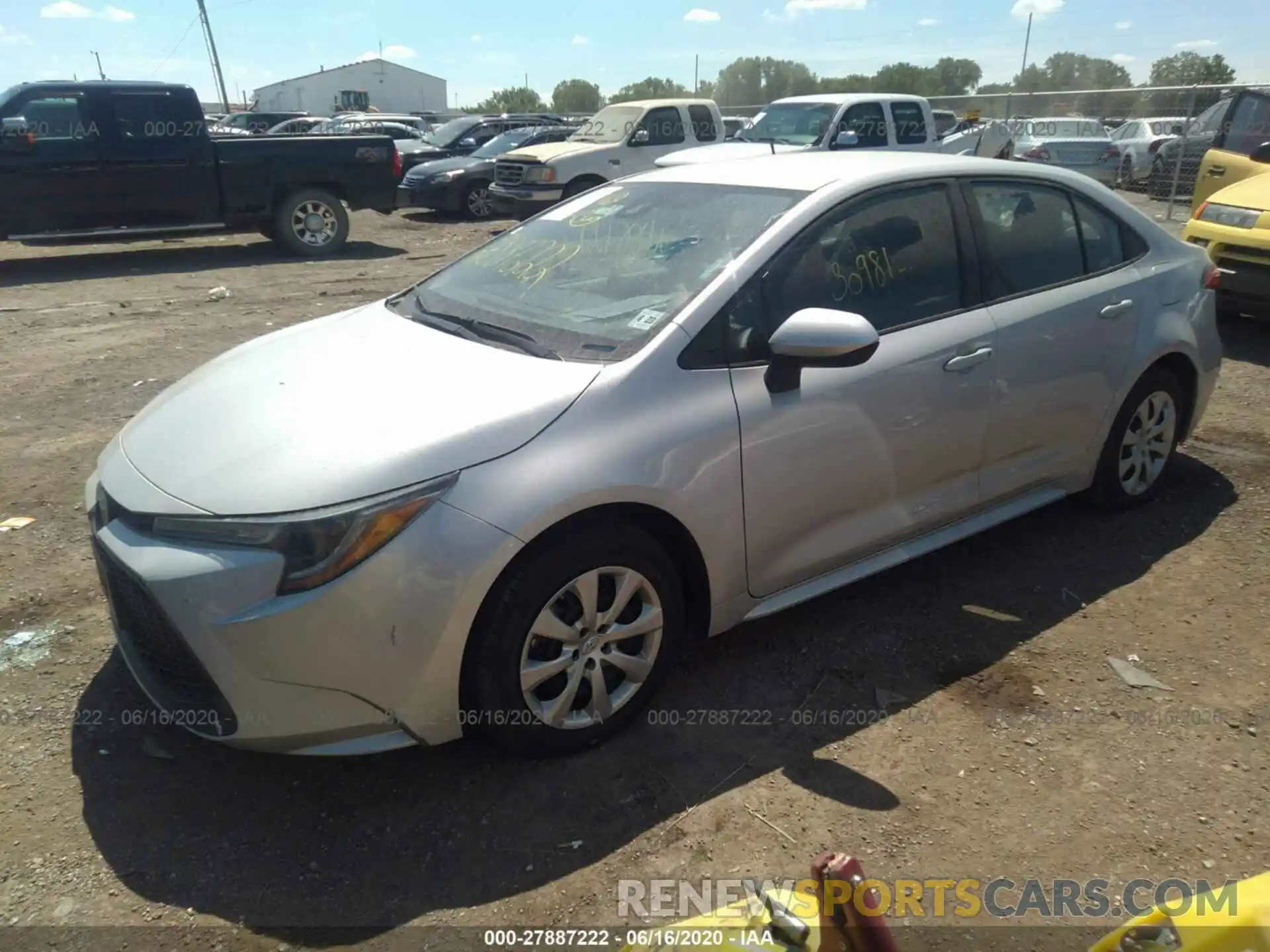 2 Photograph of a damaged car 5YFEPRAE3LP005445 TOYOTA COROLLA 2020