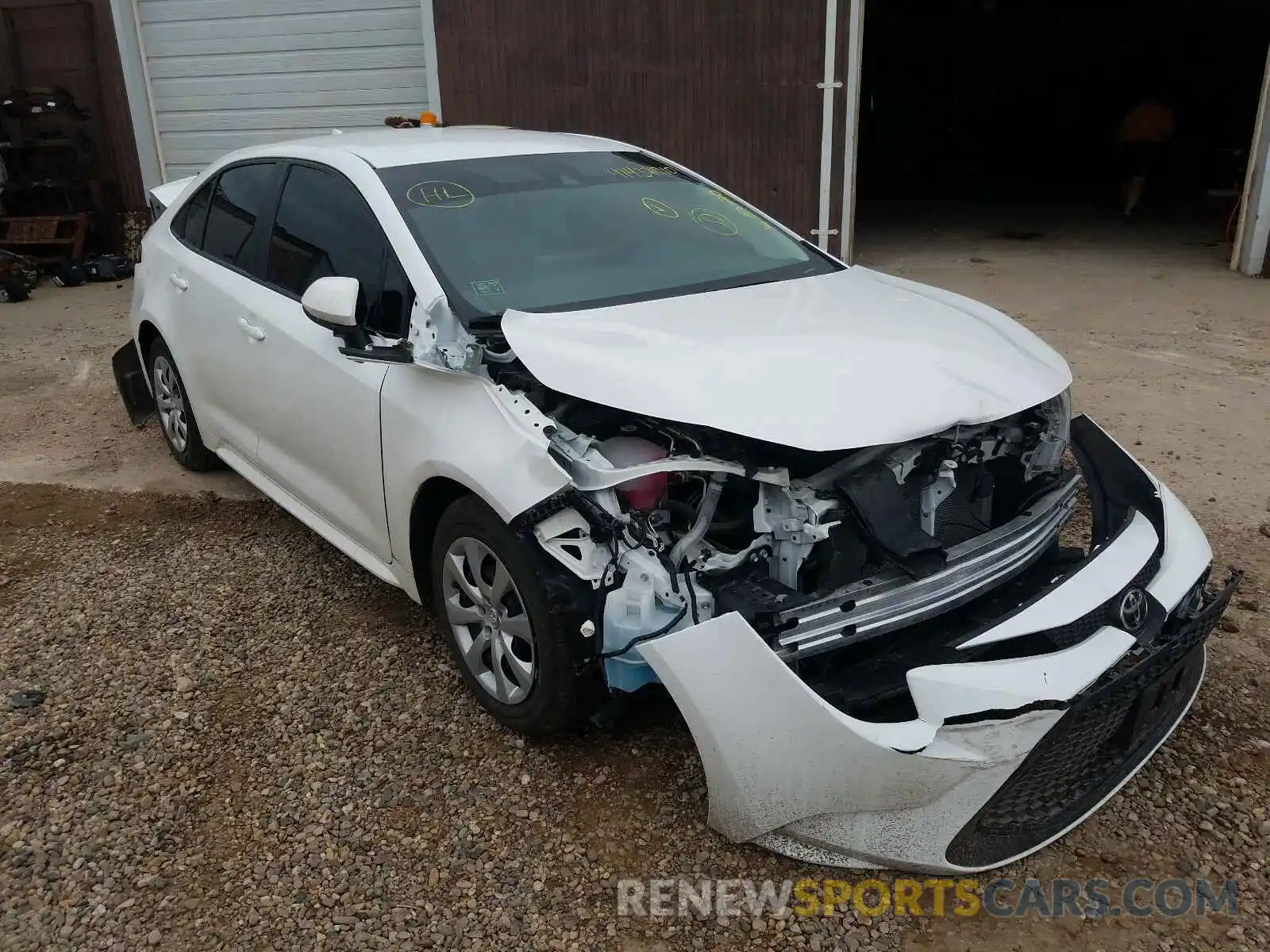 1 Photograph of a damaged car 5YFEPRAE3LP007518 TOYOTA COROLLA 2020