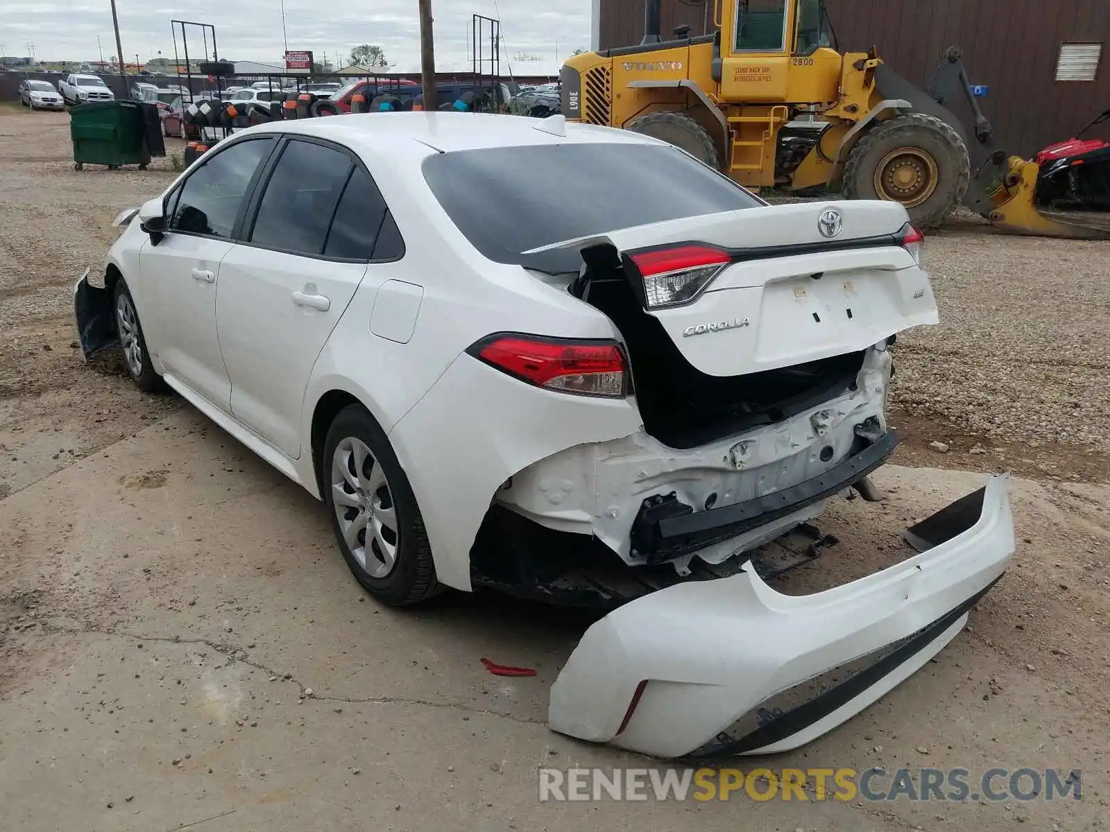 3 Photograph of a damaged car 5YFEPRAE3LP007518 TOYOTA COROLLA 2020