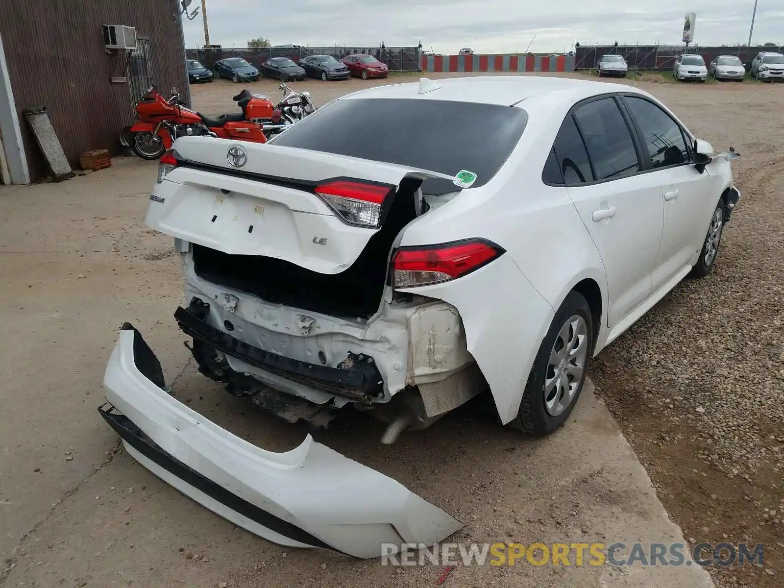 4 Photograph of a damaged car 5YFEPRAE3LP007518 TOYOTA COROLLA 2020