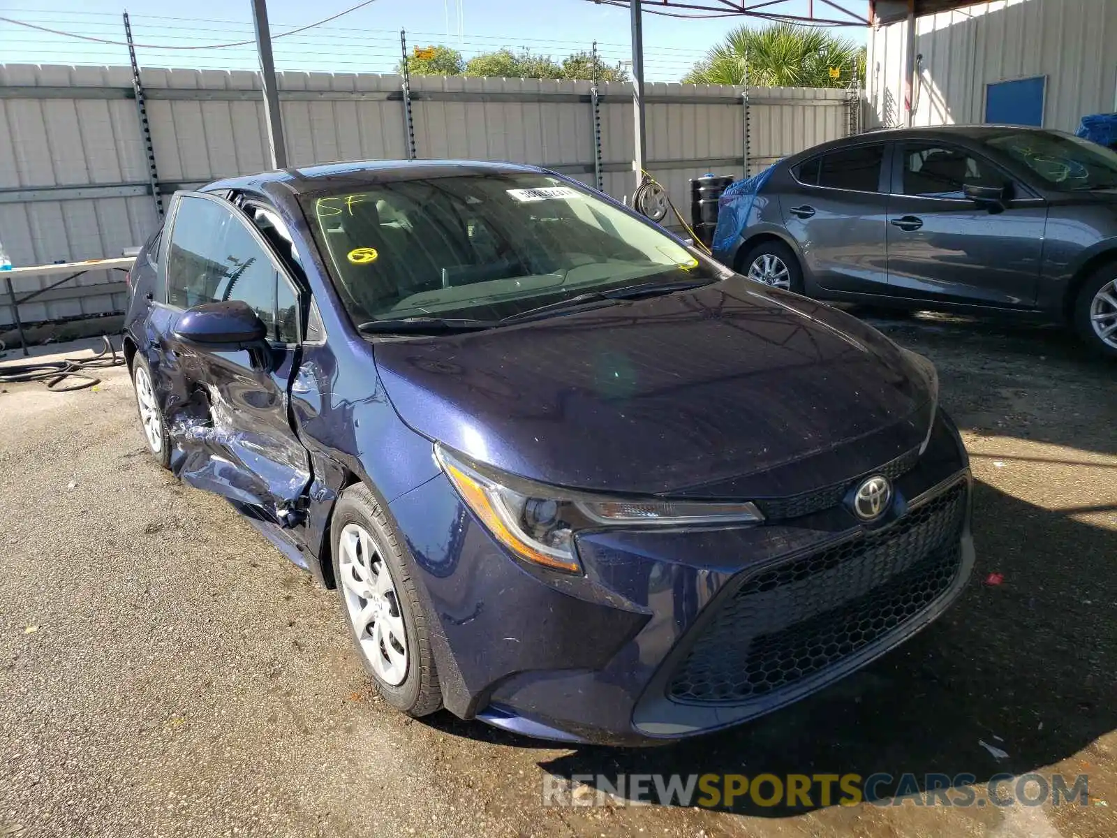 1 Photograph of a damaged car 5YFEPRAE3LP008149 TOYOTA COROLLA 2020