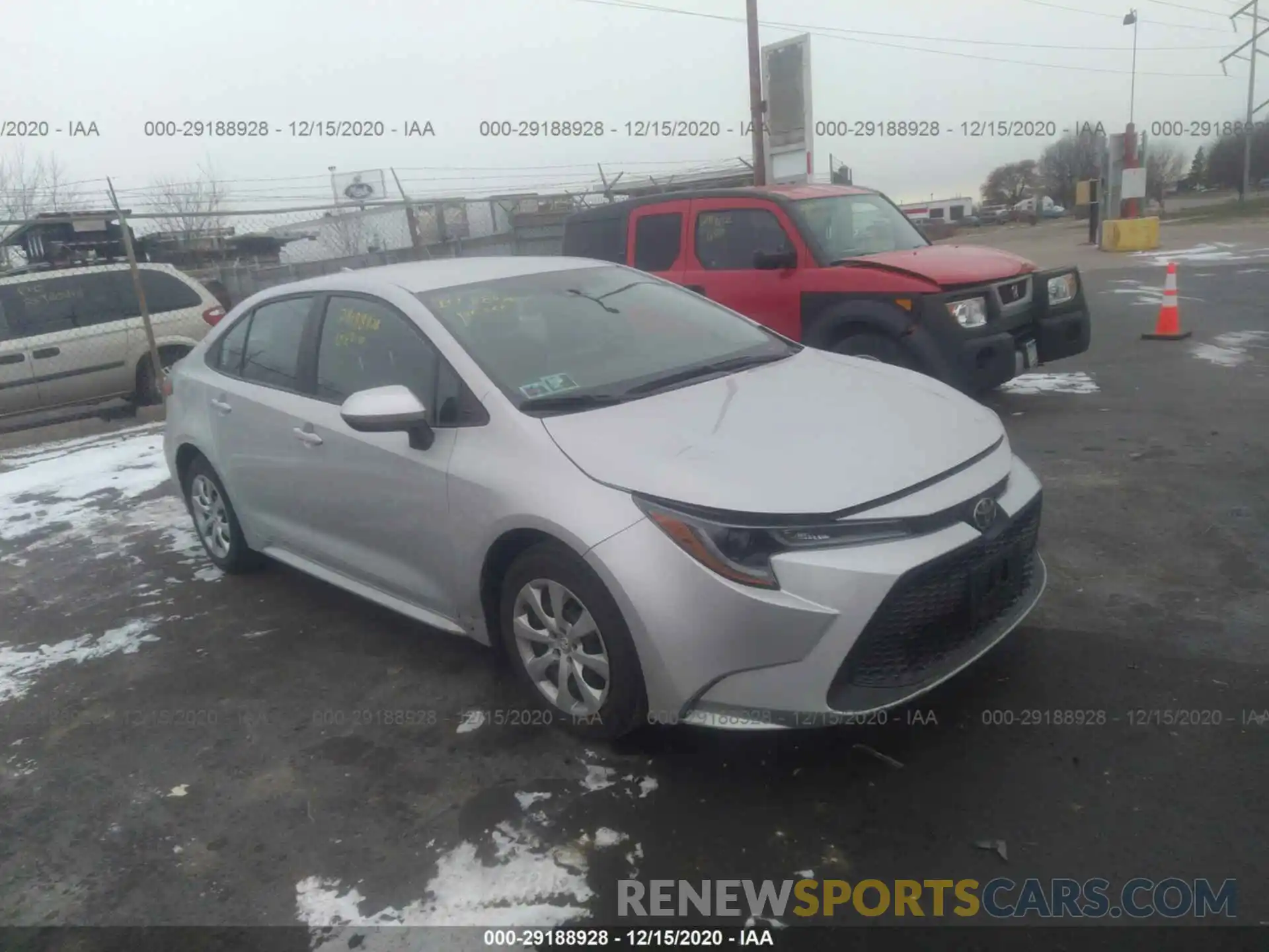 1 Photograph of a damaged car 5YFEPRAE3LP008751 TOYOTA COROLLA 2020