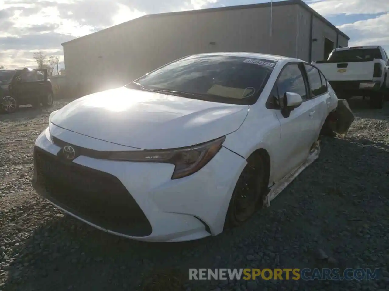 2 Photograph of a damaged car 5YFEPRAE3LP009902 TOYOTA COROLLA 2020