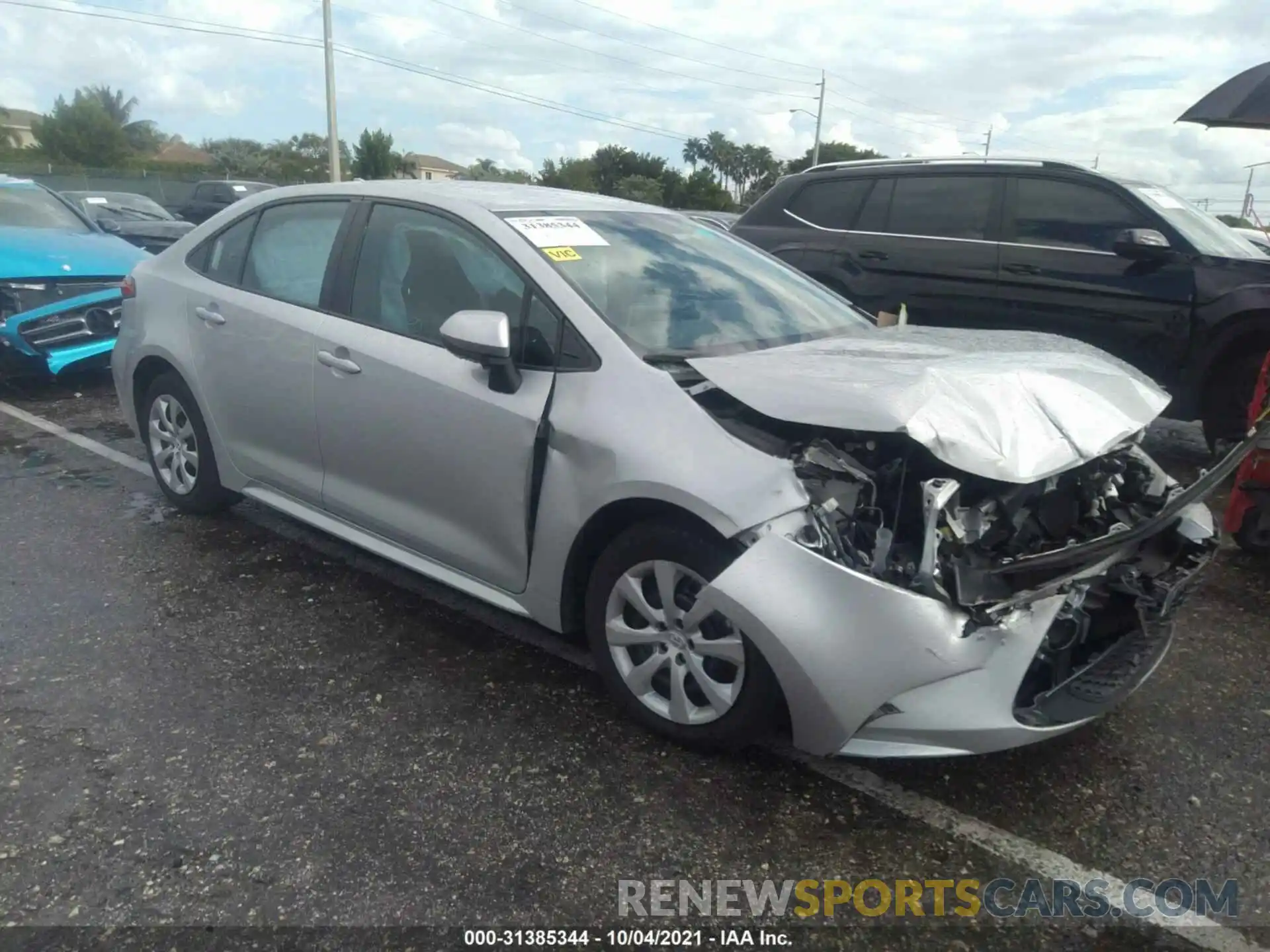 1 Photograph of a damaged car 5YFEPRAE3LP011570 TOYOTA COROLLA 2020