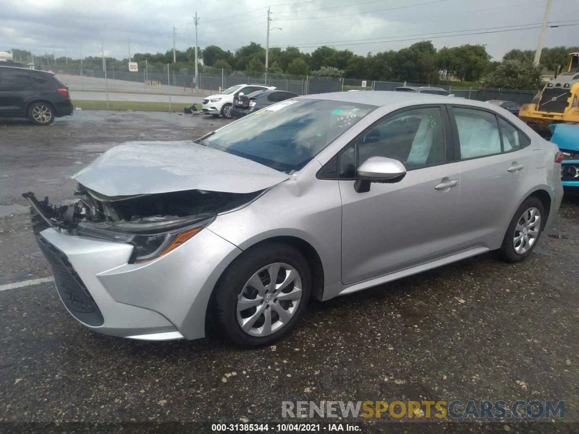 2 Photograph of a damaged car 5YFEPRAE3LP011570 TOYOTA COROLLA 2020