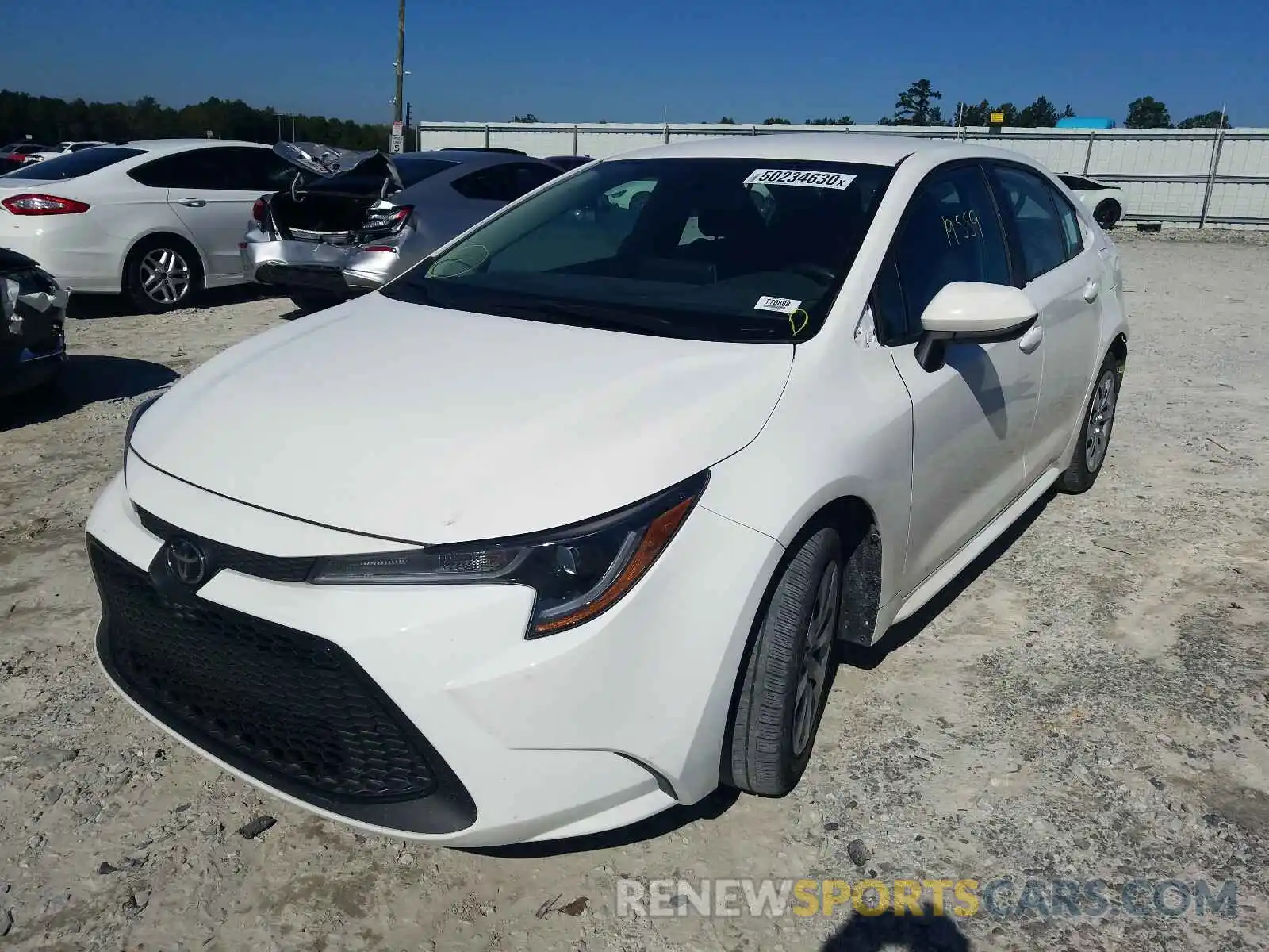 2 Photograph of a damaged car 5YFEPRAE3LP011780 TOYOTA COROLLA 2020