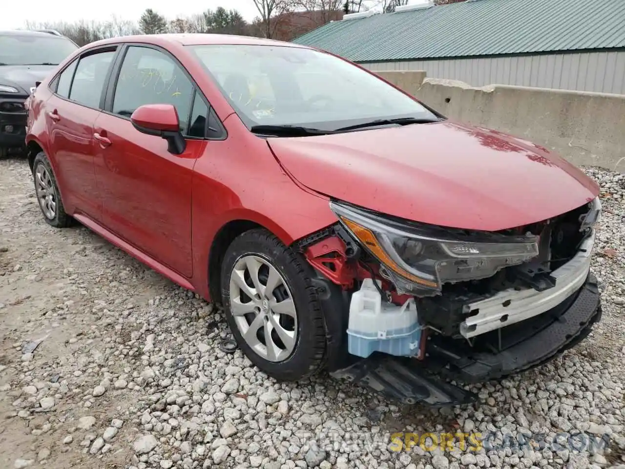 1 Photograph of a damaged car 5YFEPRAE3LP012184 TOYOTA COROLLA 2020