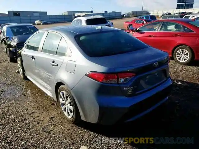 3 Photograph of a damaged car 5YFEPRAE3LP012542 TOYOTA COROLLA 2020