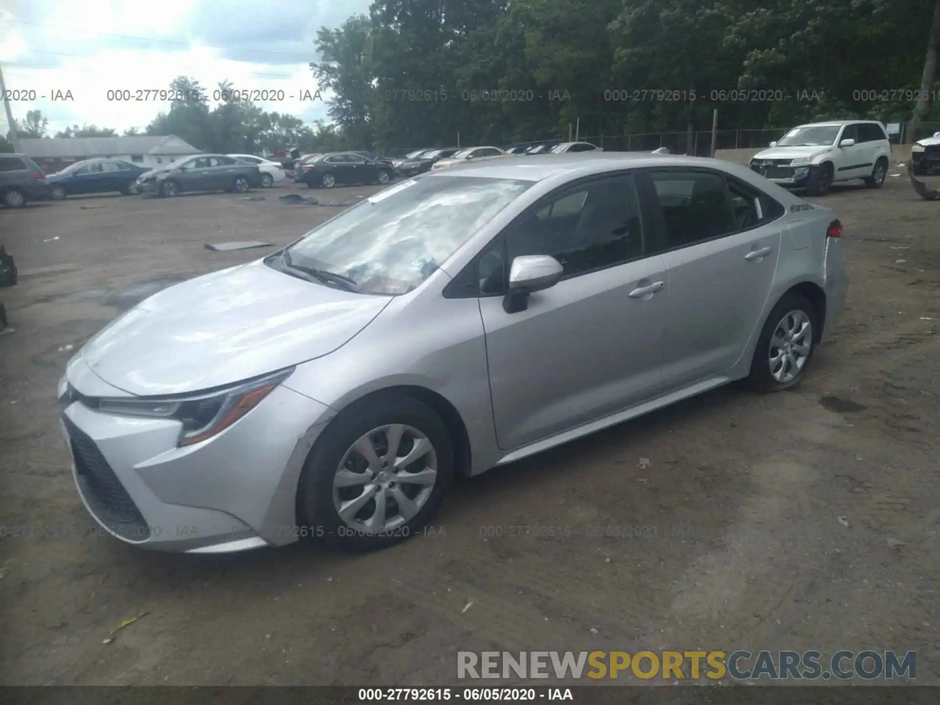 2 Photograph of a damaged car 5YFEPRAE3LP013786 TOYOTA COROLLA 2020