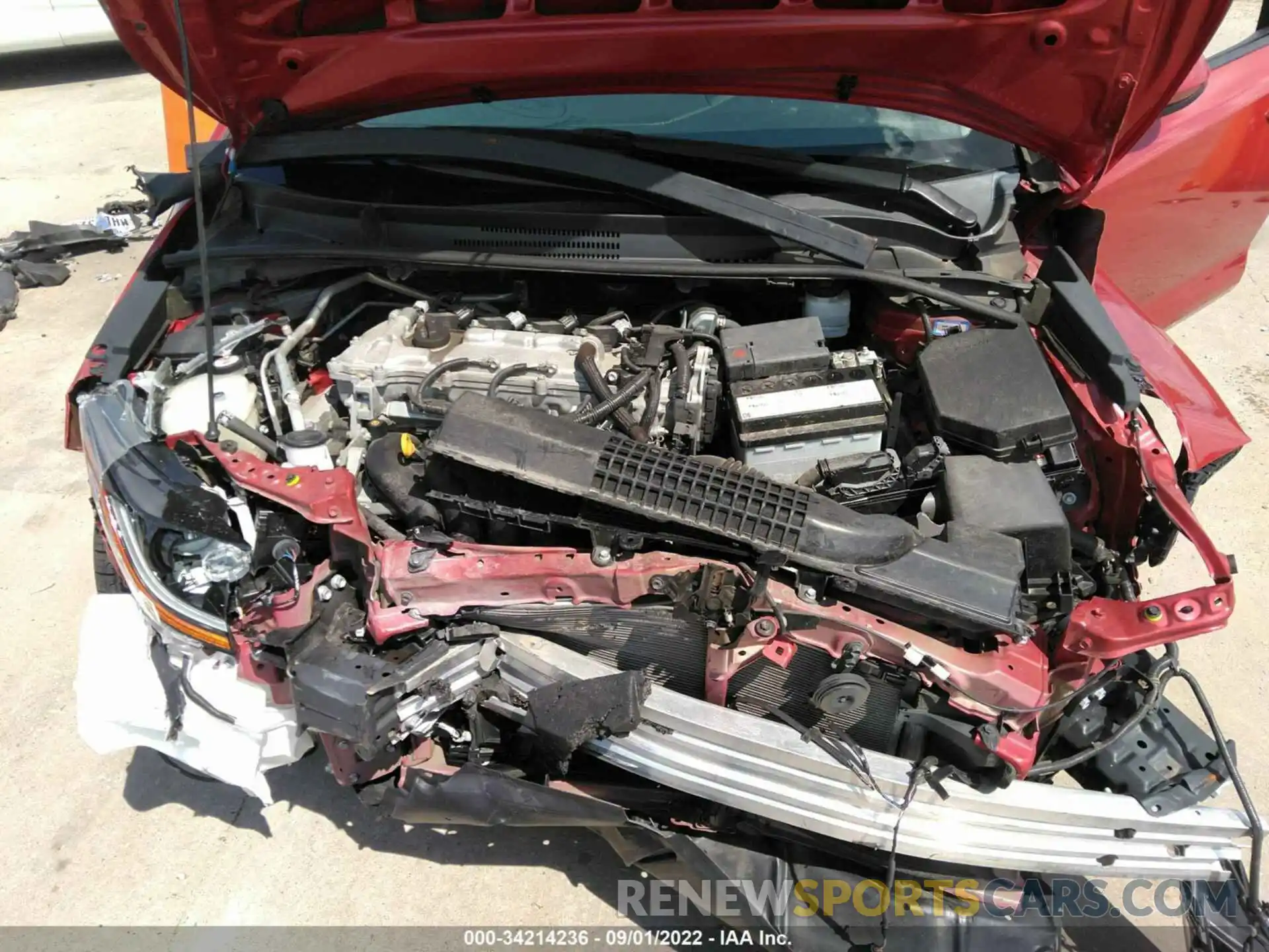 10 Photograph of a damaged car 5YFEPRAE3LP015716 TOYOTA COROLLA 2020