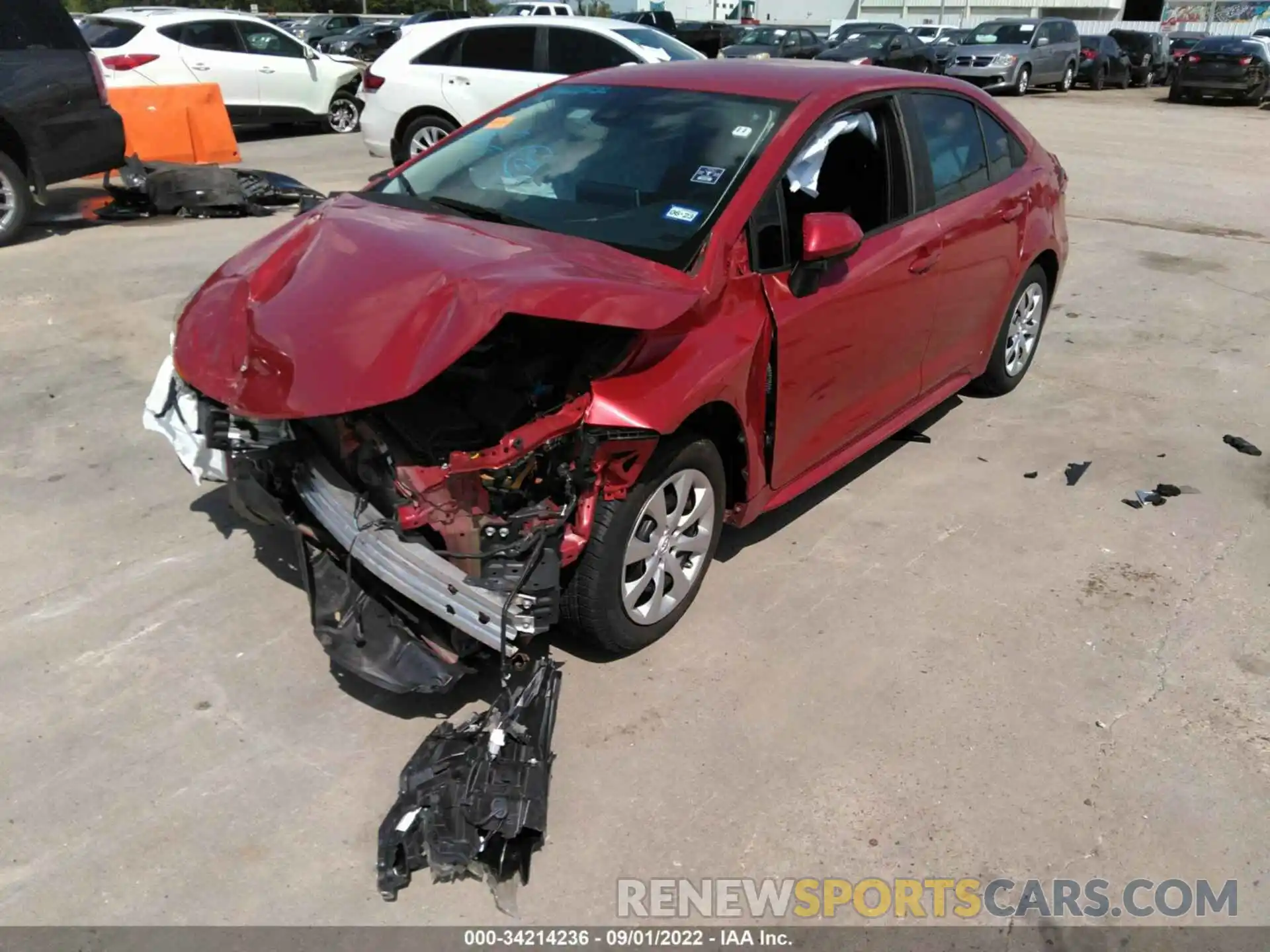 2 Photograph of a damaged car 5YFEPRAE3LP015716 TOYOTA COROLLA 2020