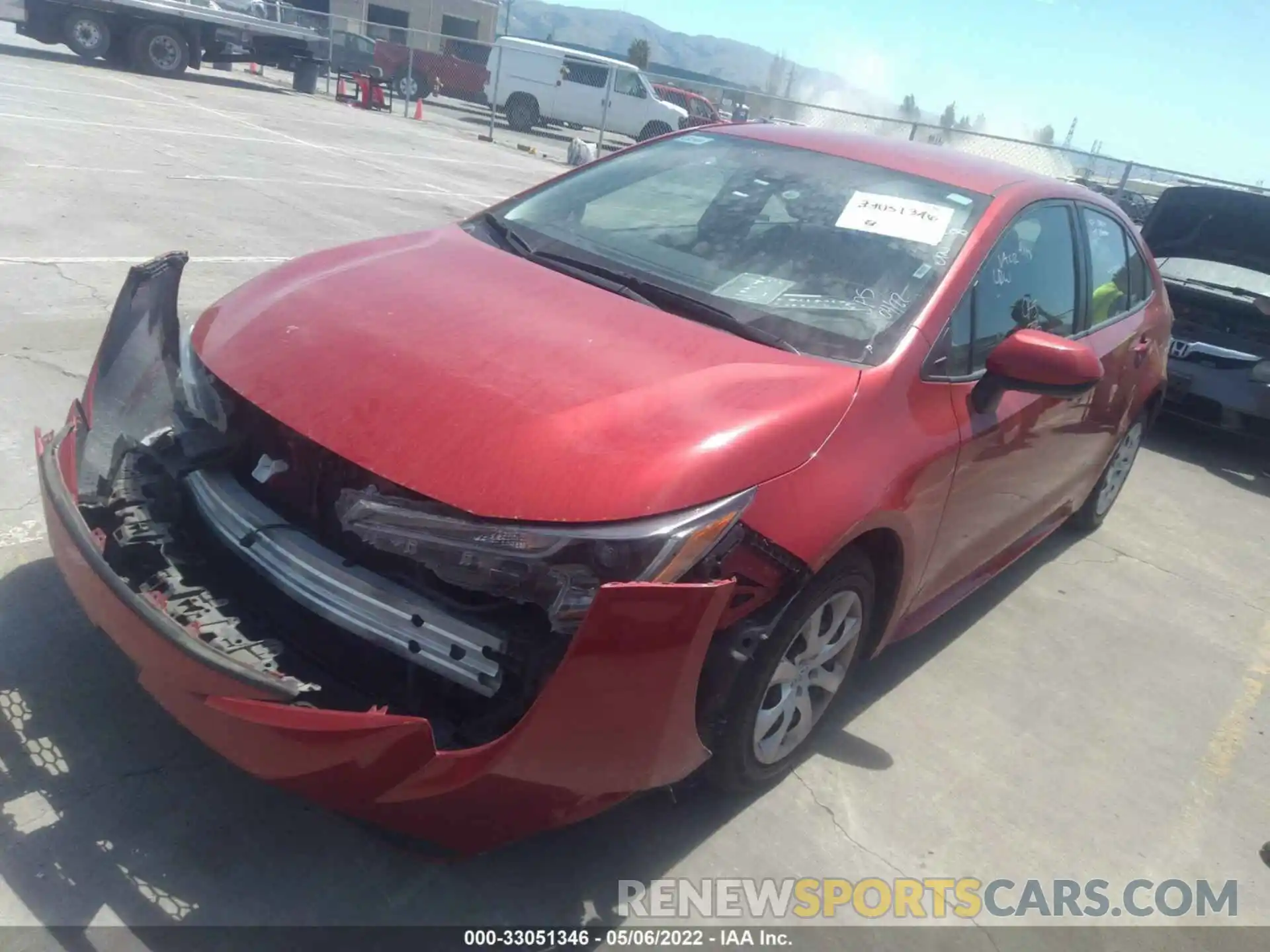 2 Photograph of a damaged car 5YFEPRAE3LP016039 TOYOTA COROLLA 2020