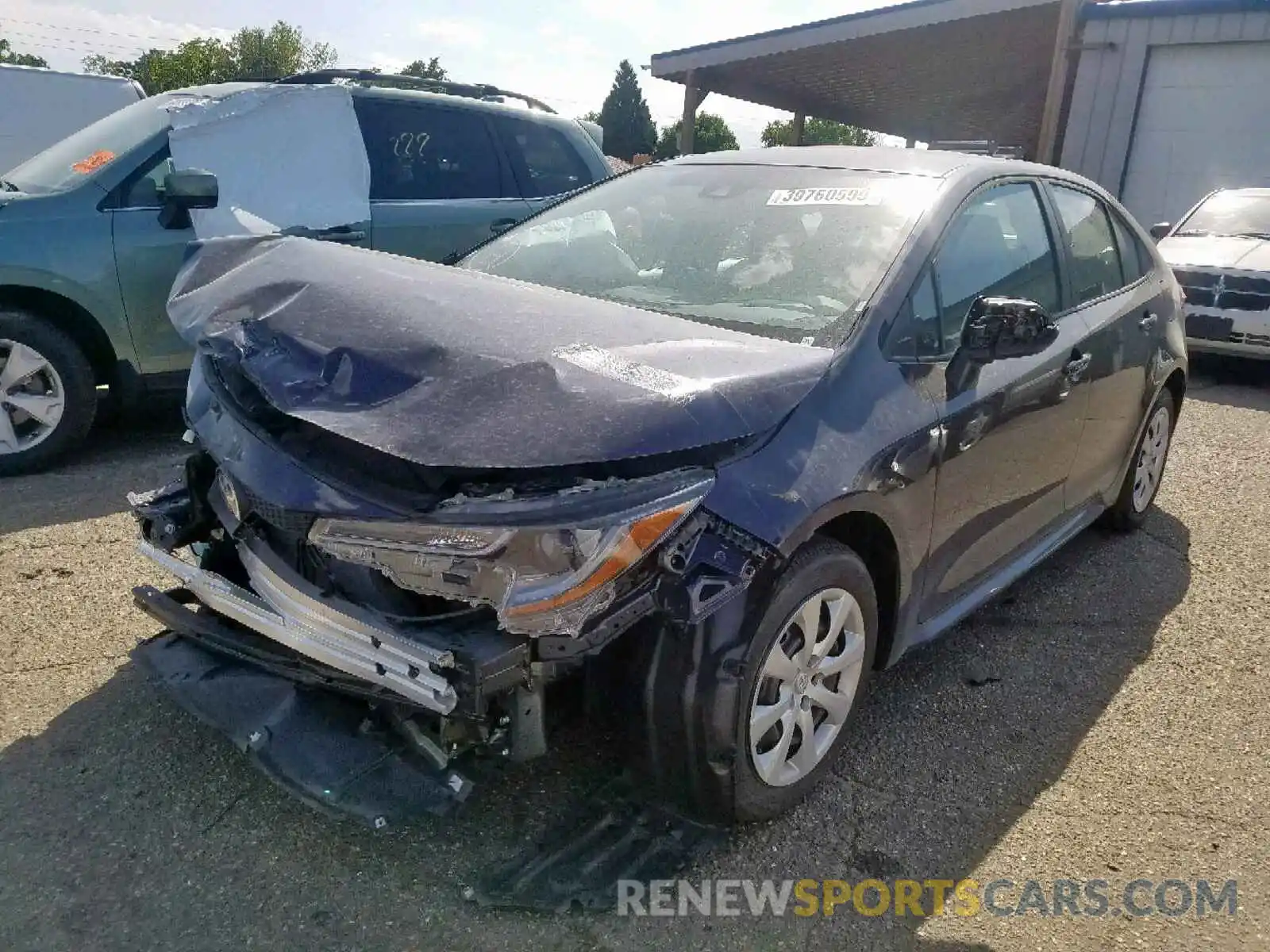 2 Photograph of a damaged car 5YFEPRAE3LP016302 TOYOTA COROLLA 2020